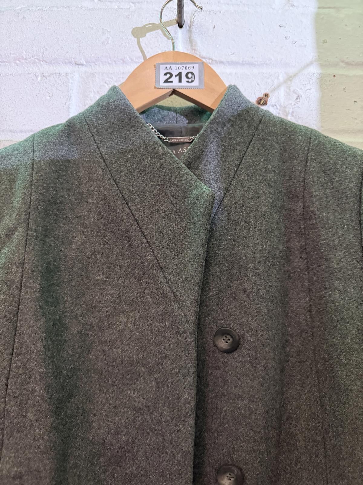 Other Laura Ashley Grey Wool Blend Women's Coat Size 8 Size M / US 6-8 / IT 42-44 - 3 Thumbnail