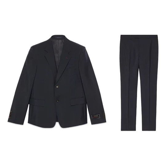 Gucci o1mt1gz0325 Wool Mohair Formal Suit in Navy Size US M / EU 48-50 / 2 - 3 Thumbnail