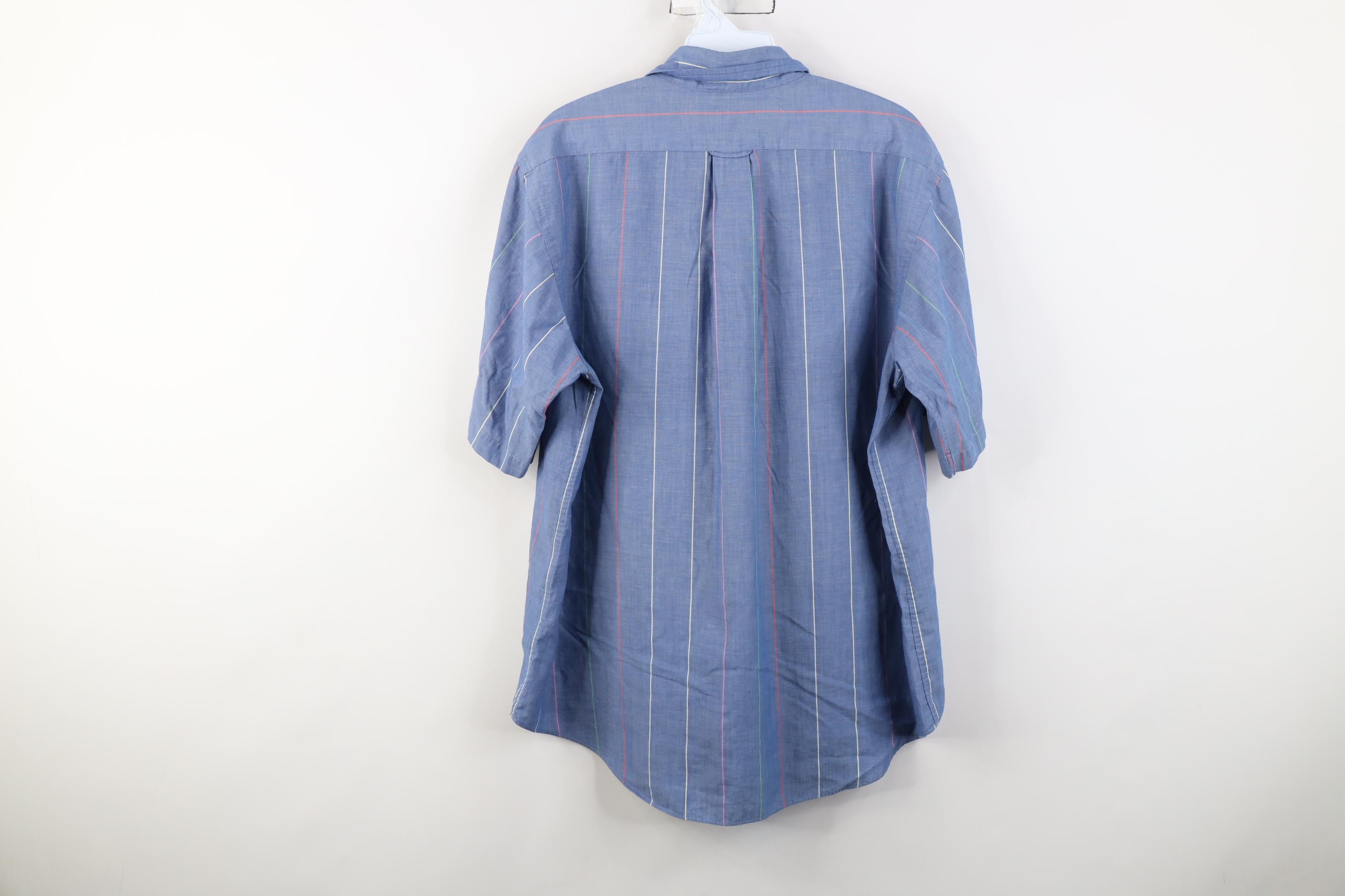 Vintage Vintage 90s Streetwear Tailoring Striped Button Down Shirt Size US L / EU 52-54 / 3 - 10 Thumbnail