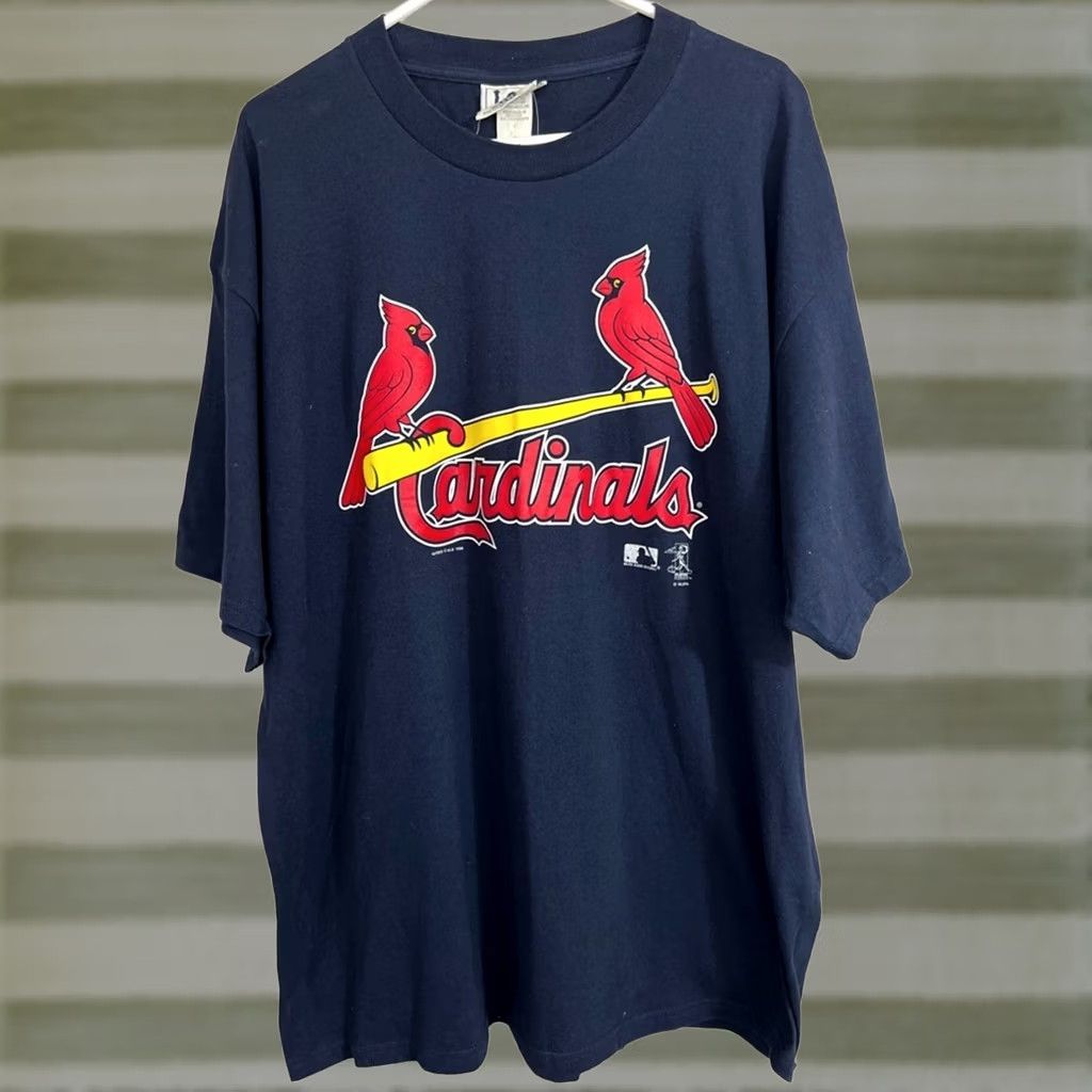 Nutmeg VTG 90s Mark McGwire Home Run T Shirt XXL Nutmeg Mills MLB HR King Mac Retro Blue Mens Size 2XL Shirts Size US XXL / EU 58 / 5 - 1 Thumbnail