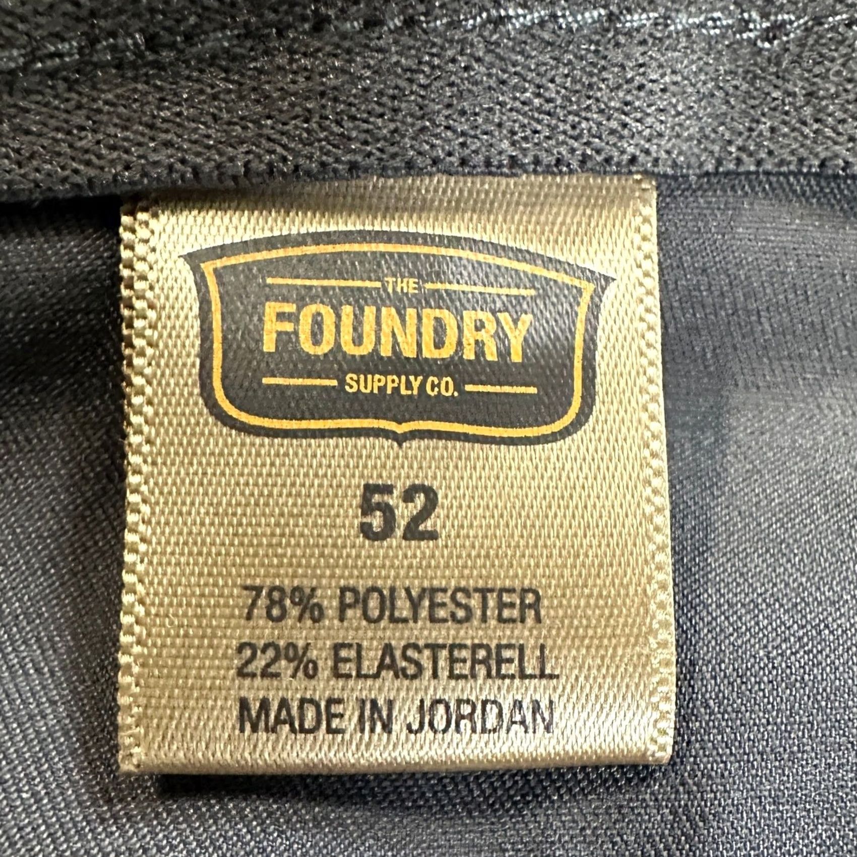 Vintage VINTAGE? No. The Foundry Supply Co. Men Chino Pants 52 Gray Flat Front Comfort Waistband NEW Size US 36 / EU 52 - 3 Thumbnail