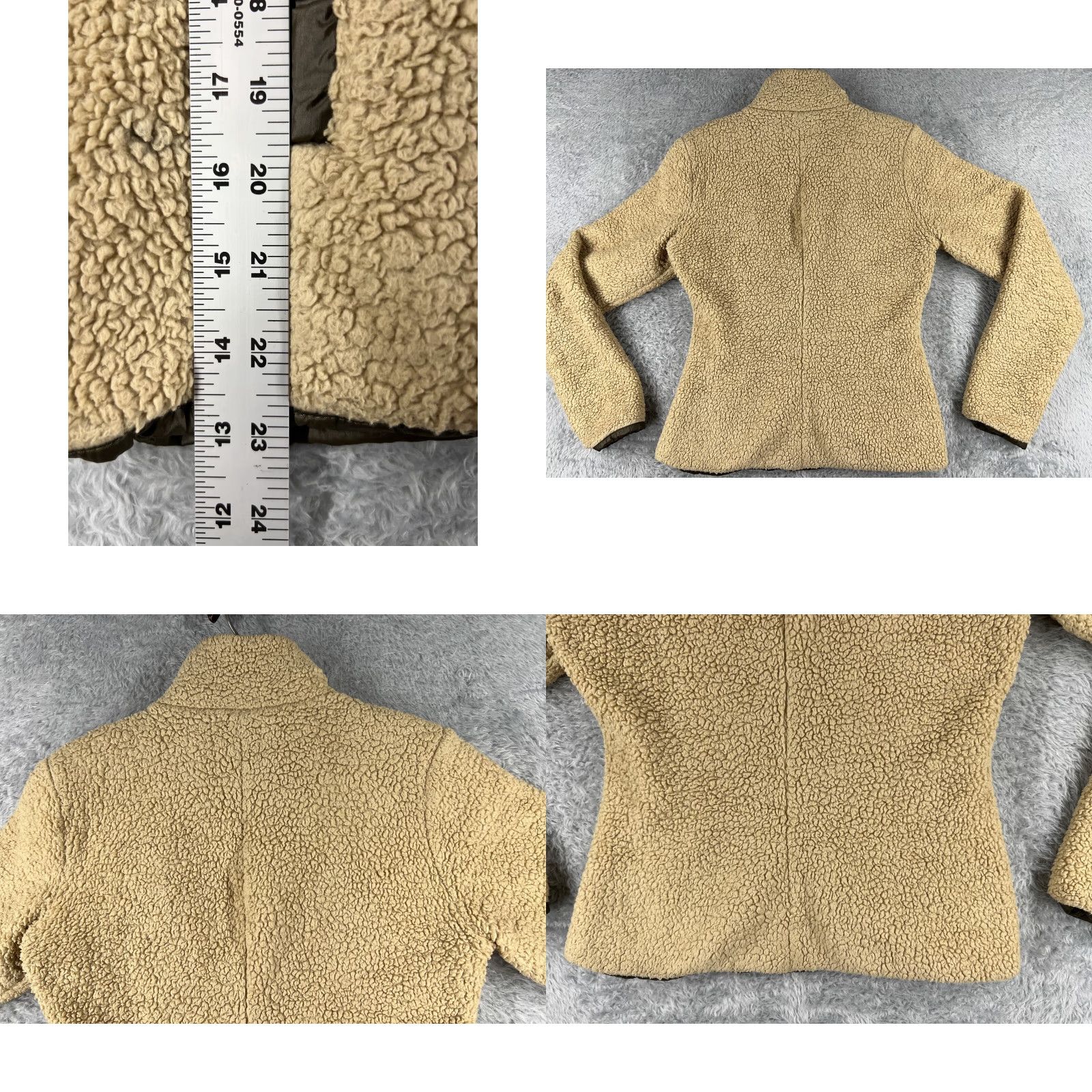 Patagonia Patagonia Jacket Womens Medium Beige Los Lobos 100% Polyester Fleece Full Zip All Seasons Regular Basic Jacket Embroidered Logo Zipper Logo Size M / US 6-8 / IT 42-44 - 9 Thumbnail