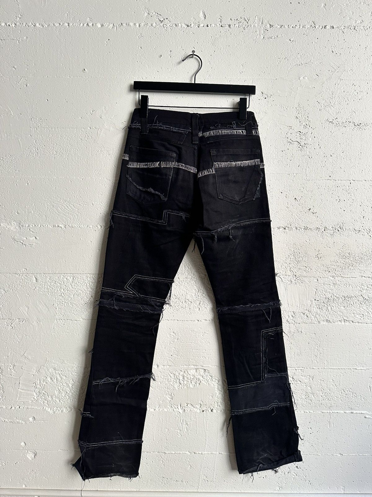 Undercover Ant/Anti Black Scrap Denim Bootcut Contrast Stitch Size US 28 / EU 44 - 1 Thumbnail