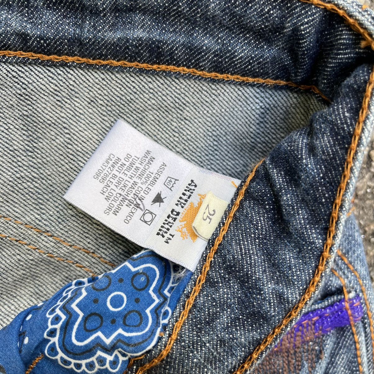 Japanese Brand Flared Antik Denim Embroidery Bootcut Pants Size 25" / US 0 / IT 36 - 11 Thumbnail