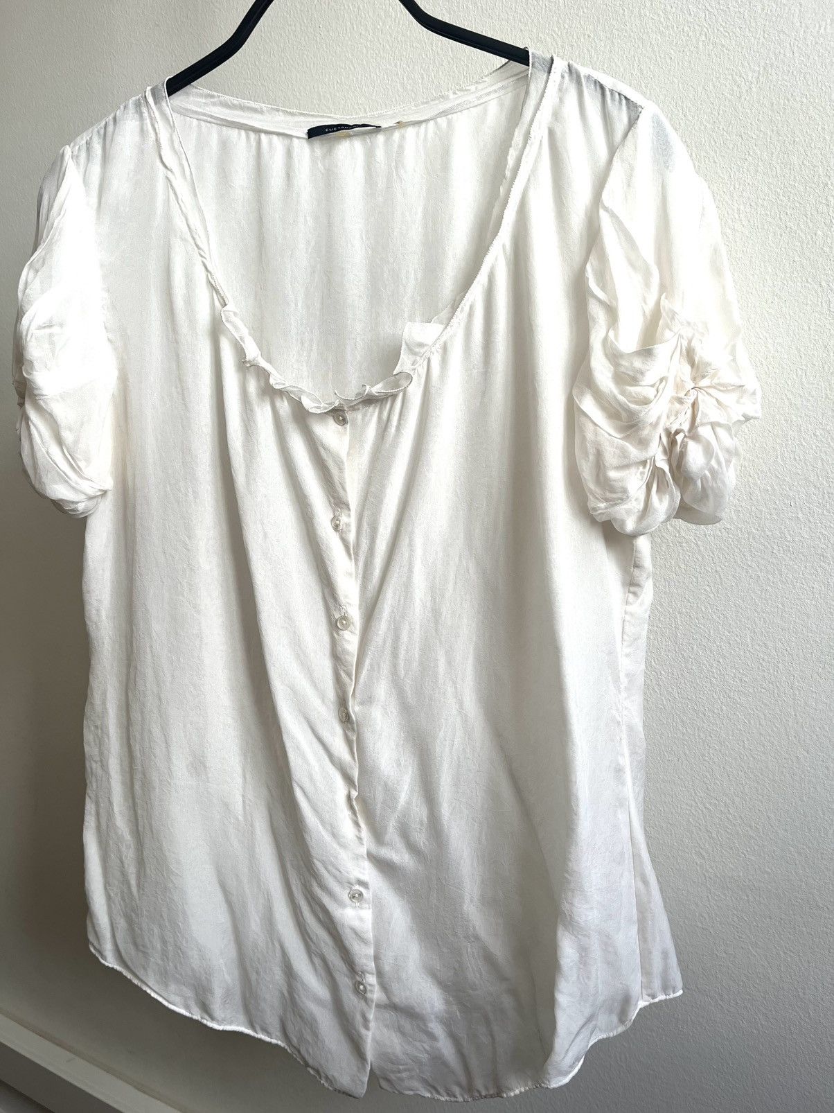 Elie Tahari Elie Tahari Silk Top Size L / US 10 / IT 46 - 3 Thumbnail