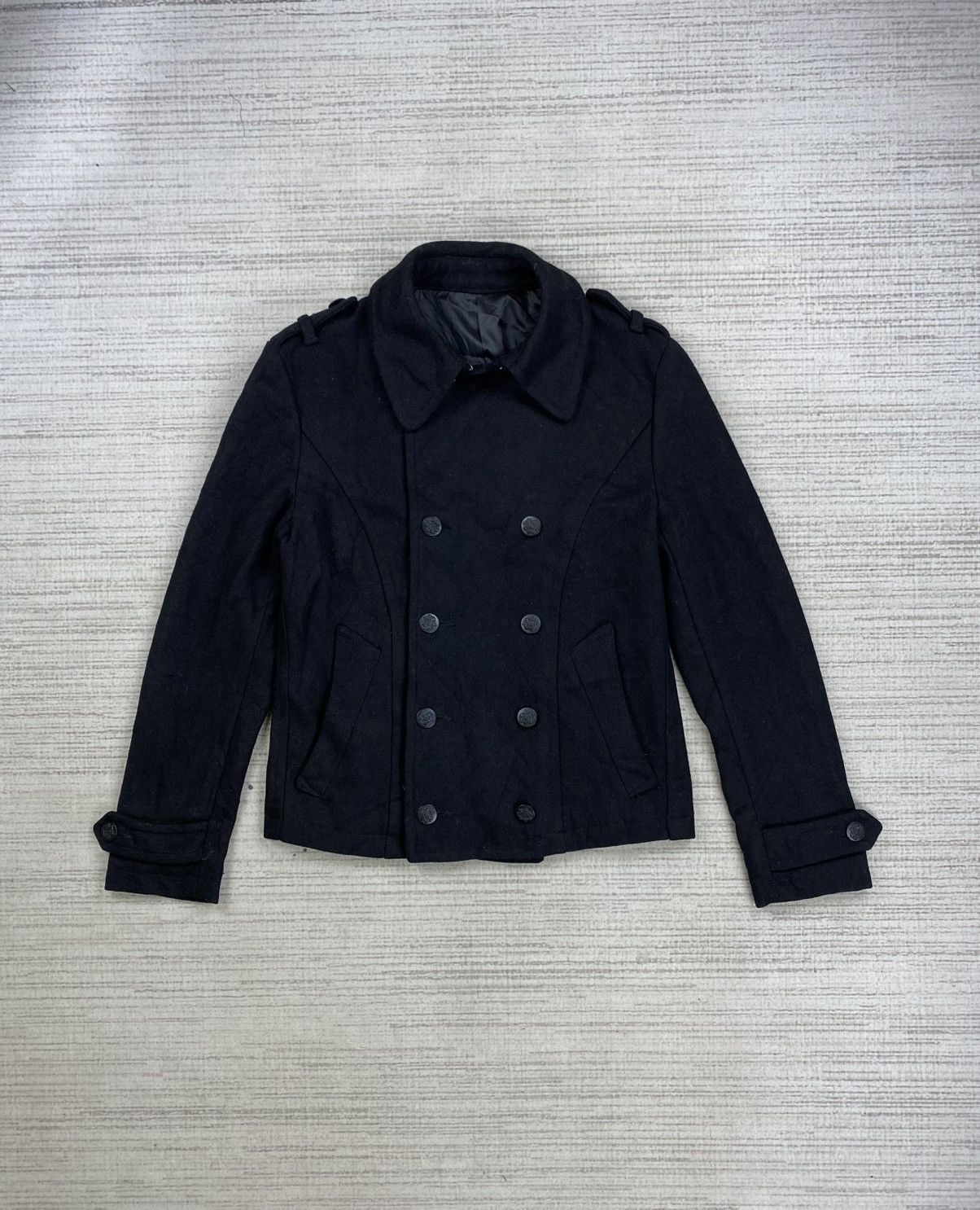 PPFM Vintage PPFM Double Collar Buttoned Wool Coat Jacket Size US M / EU 48-50 / 2 - 3 Thumbnail