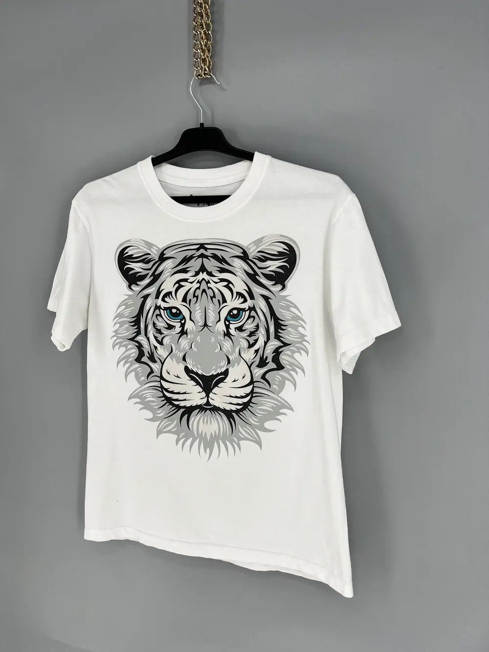 Band Tees × Vintage Vintage Y2K 90s Painted Tiger Face Graphic T-shirt Size US M / EU 48-50 / 2 - 3 Thumbnail