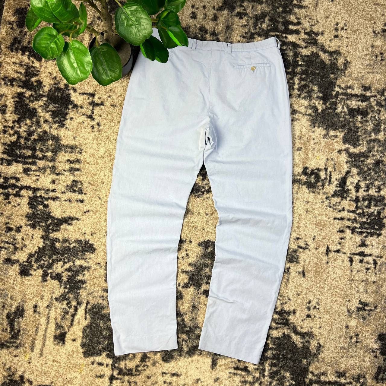 Burberry Burberry Luxury Baby Blue Chino Pants Old Money Style Size US 36 / EU 52 - 2 Thumbnail