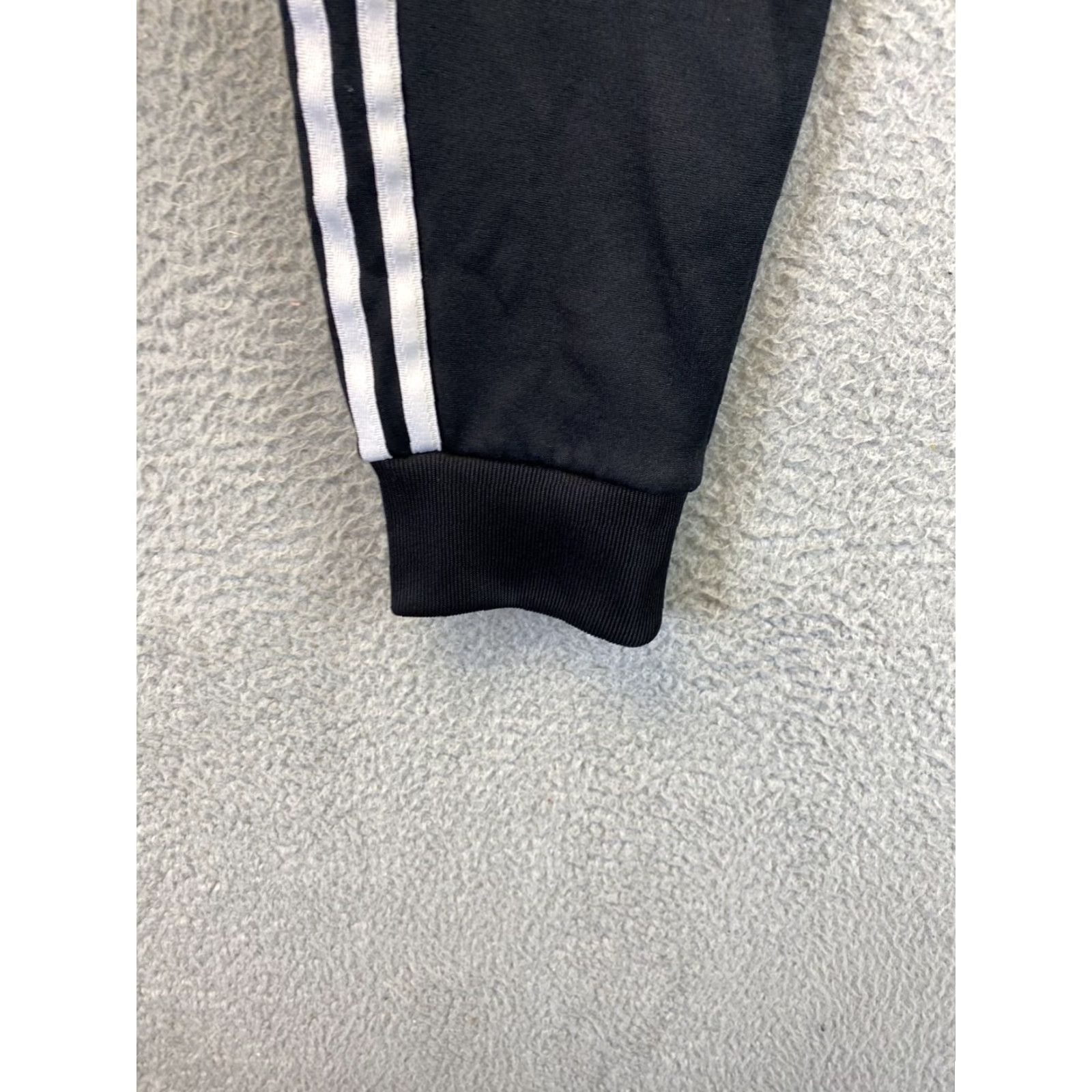 Adidas Adidas Mens Track Pant Running Training Elastic Waist Black White XS 93-42 Size US 27 - 6 Thumbnail