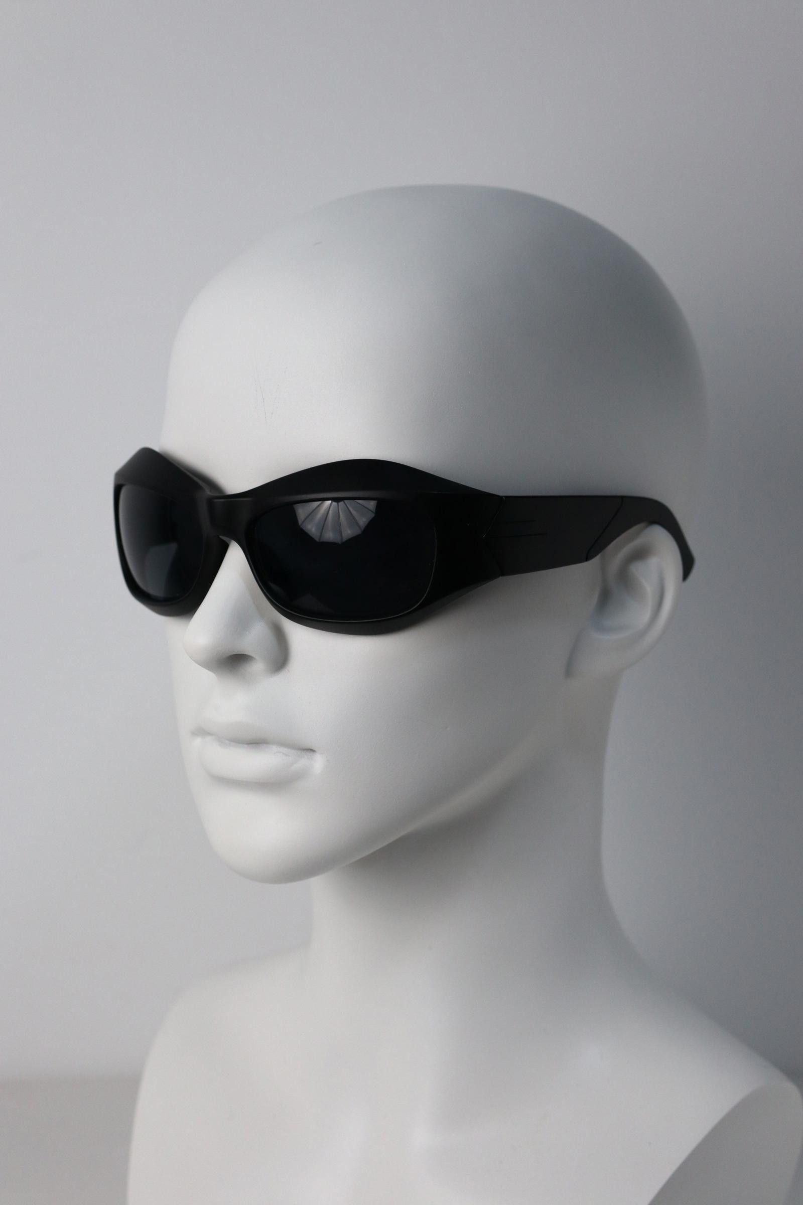 Other Y2k Avant Garde Futuristic Black Sunglasses Unisex OS Size ONE SIZE - 4 Thumbnail