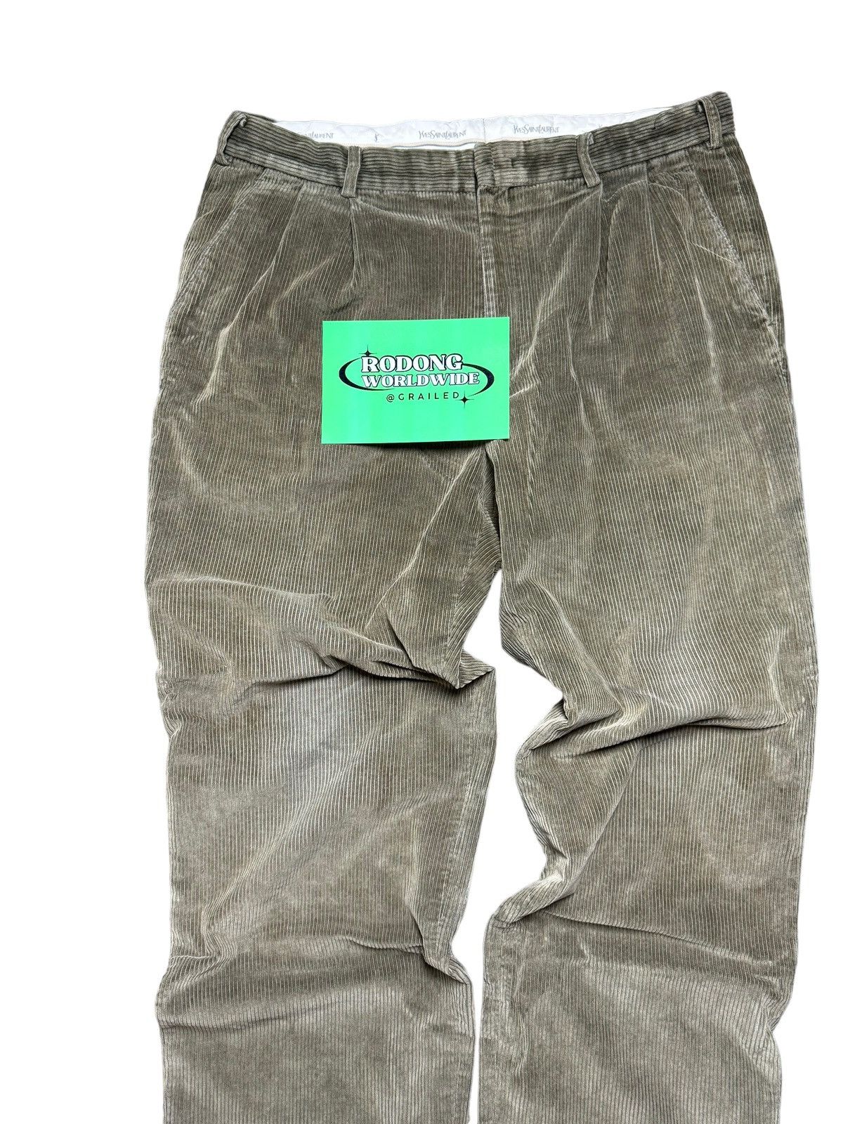 Yves Saint Laurent VINTAGE YSL YVES SAINT LAURENT CORDUROY PANT Size US 34 / EU 50 - 2 Thumbnail