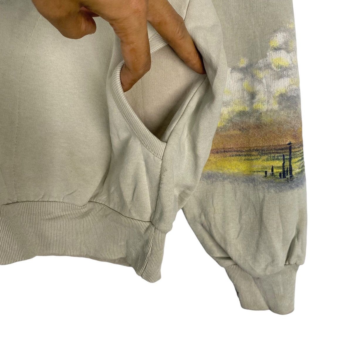 Designer × Vintage Sailboat Sunset Half Button Sweatshirt Pullover Jumper Size US XL / EU 56 / 4 - 8 Thumbnail