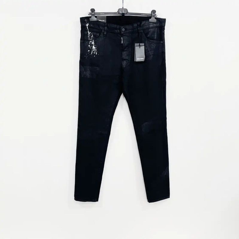 Dsquared2 DSQUARED2 Black Denim Casual Pants for Men 0089 Size US 44 / EU 60 - 1 Thumbnail