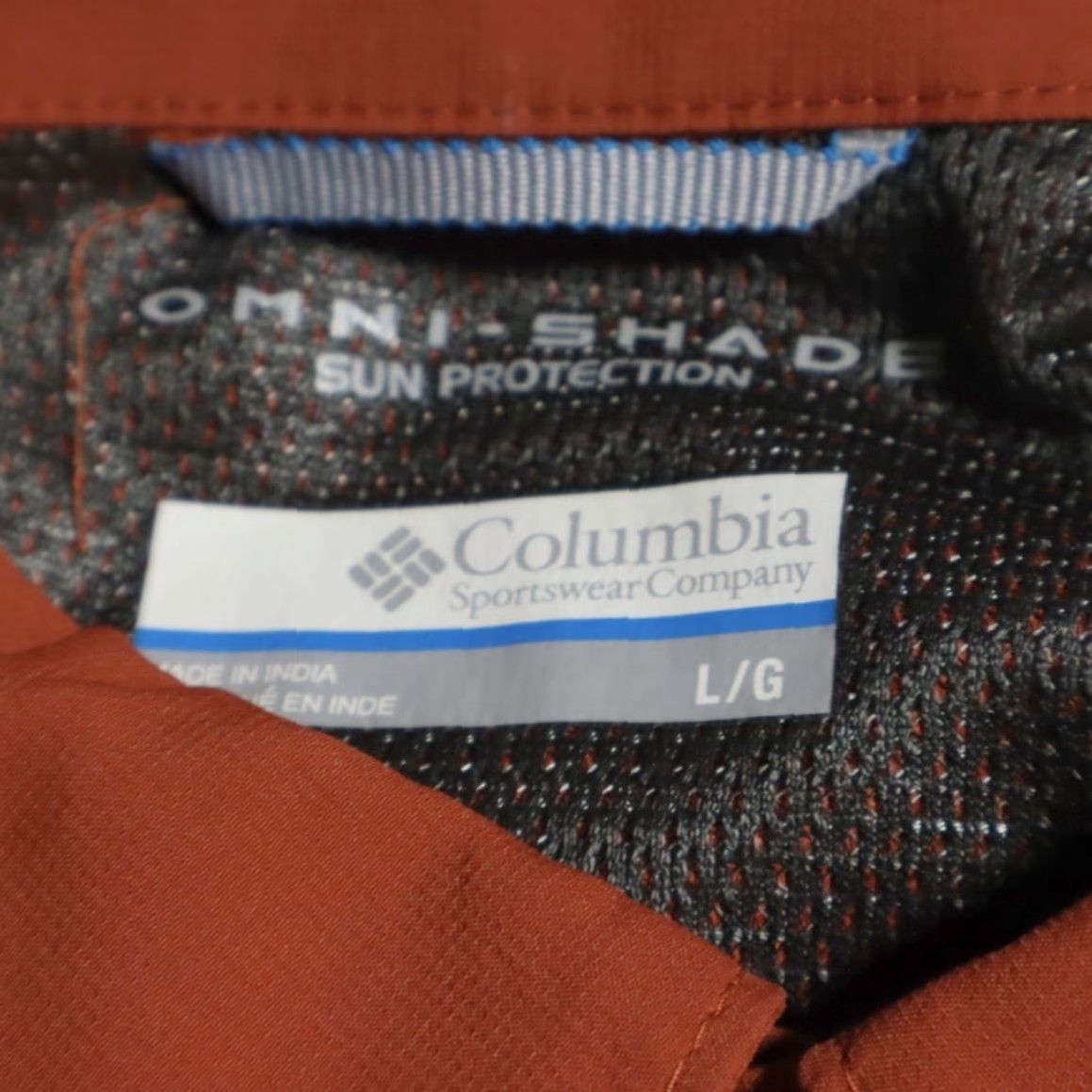 Vintage Columbia Omni-Shade Nylon Button Up Shirt Burnt Orange Men's L Size US L / EU 52-54 / 3 - 5 Thumbnail