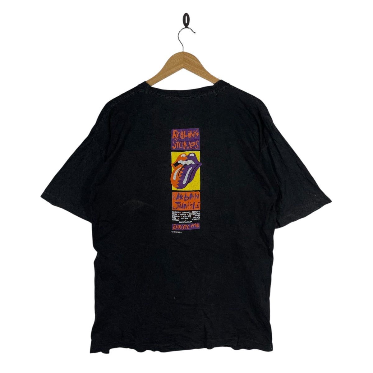 The Rolling Stones Vintage 1990 THE ROLLING STONES Urban Jungle Europe Tour Tee Size US L / EU 52-54 / 3 - 4 Thumbnail