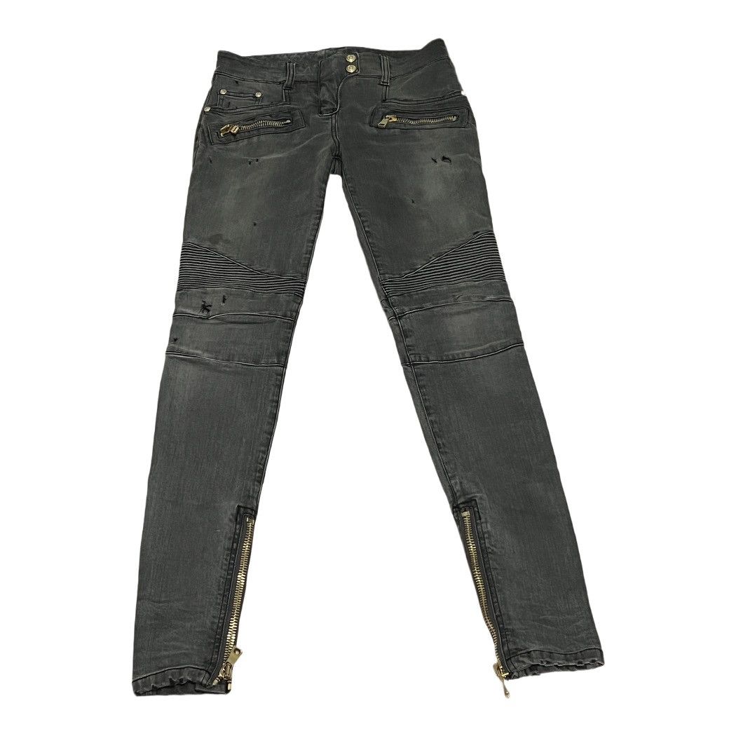 Balmain Balmain Skinny Biker Women’s Jeans Size 2 Size 26" / US 2 / IT 38 - 1 Thumbnail