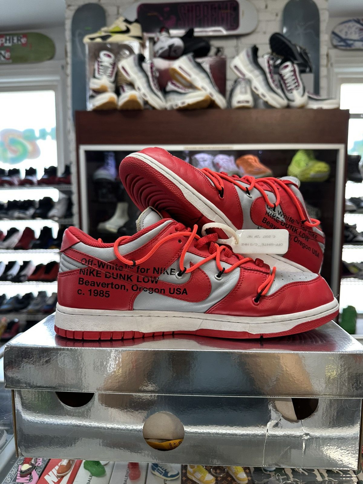 Nike X Off White 'UNLV' Dunk Low