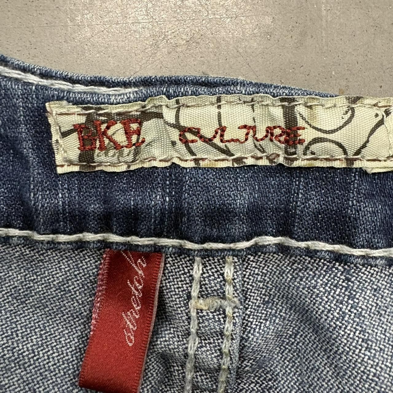 Vintage Crazy Vintage Y2K/2000s BKE Culture Baggy Dark Denim Shorts Jorts! Size US 32 / EU 48 - 2 Thumbnail
