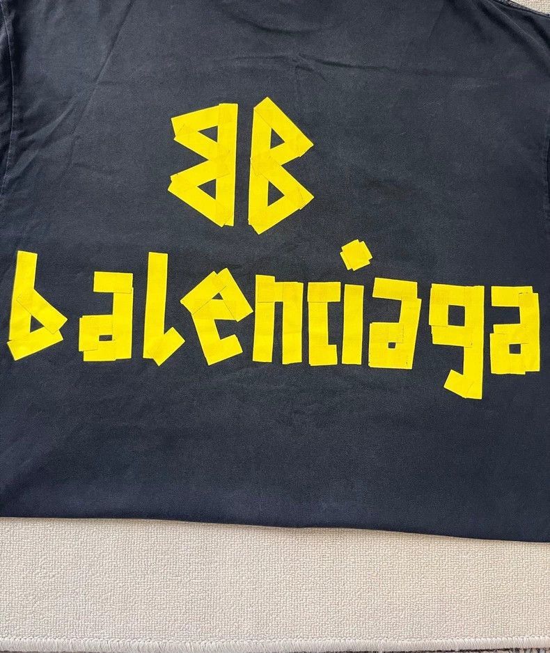 Balenciaga Balenciaga balenciaga logo print oversized tshirt black -2 Size US L / EU 52-54 / 3 - 3 Thumbnail