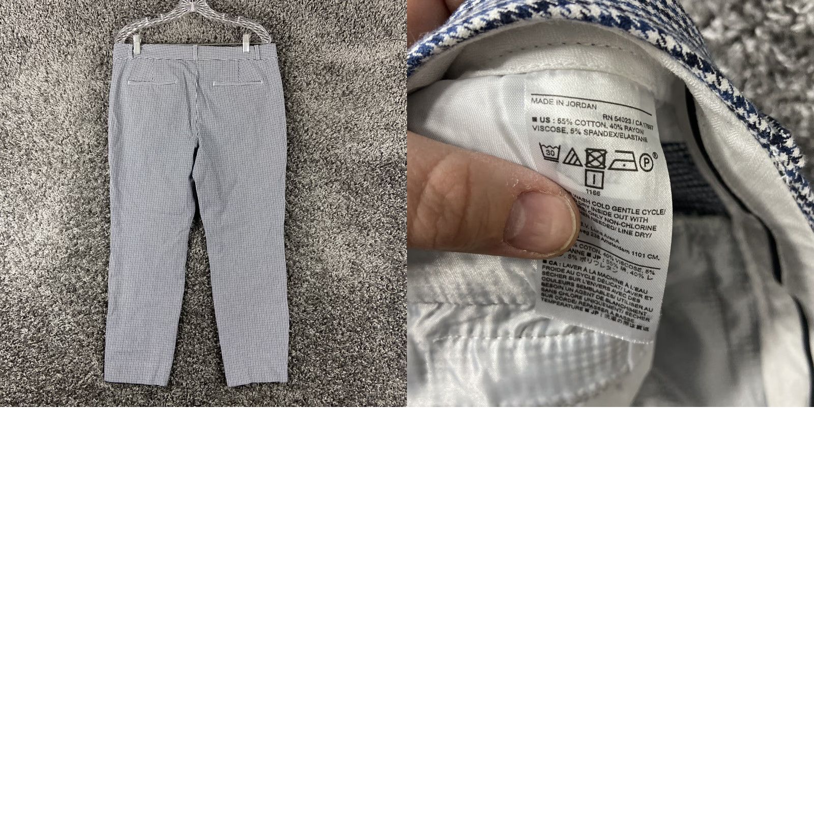 Banana Republic BANANA REPUBLIC Plaid Ankle Pants Women’s 12 Blue Size 34" / US 12 / IT 48 - 8 Thumbnail