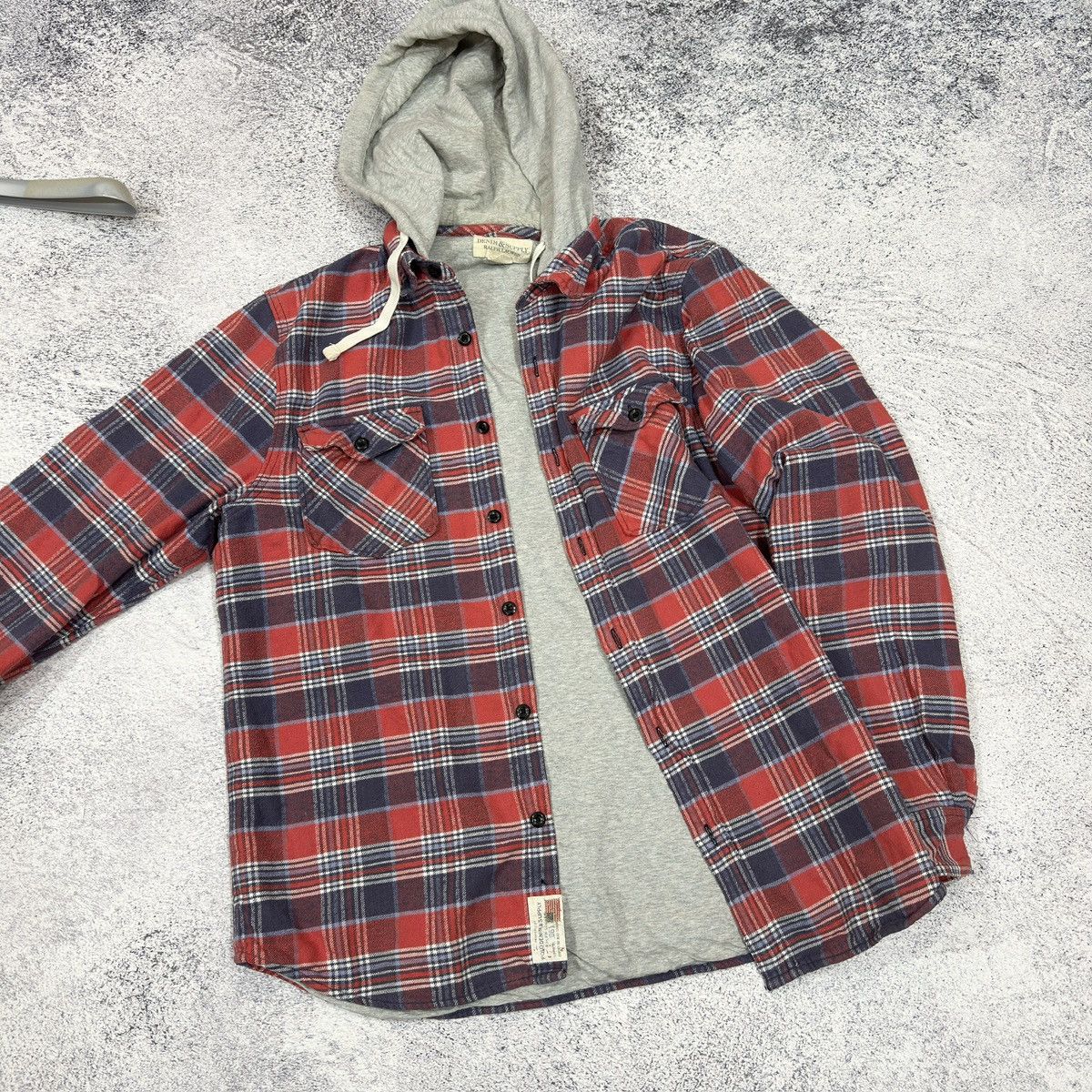 Denim & Supply Ralph Lauren × Designer × Ralph Lauren RL Denim & Supply Mens Hooded Cotton Overshirt XL size Size US XL / EU 56 / 4 - 9 Thumbnail