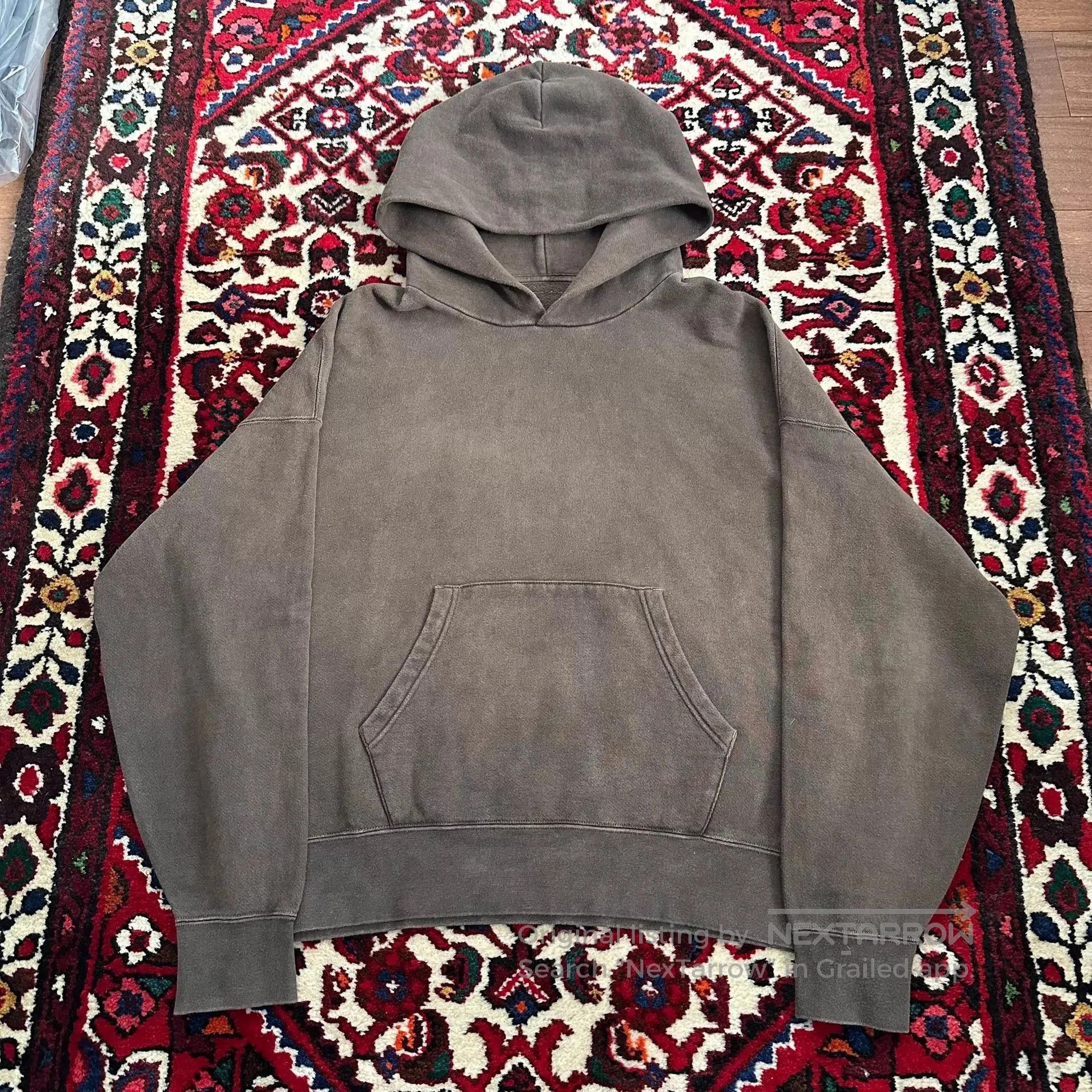 Visvim Brown Oversized Hoodie with Kangaroo Pocket. Size US S / EU 44-46 / 1 - 2 Thumbnail