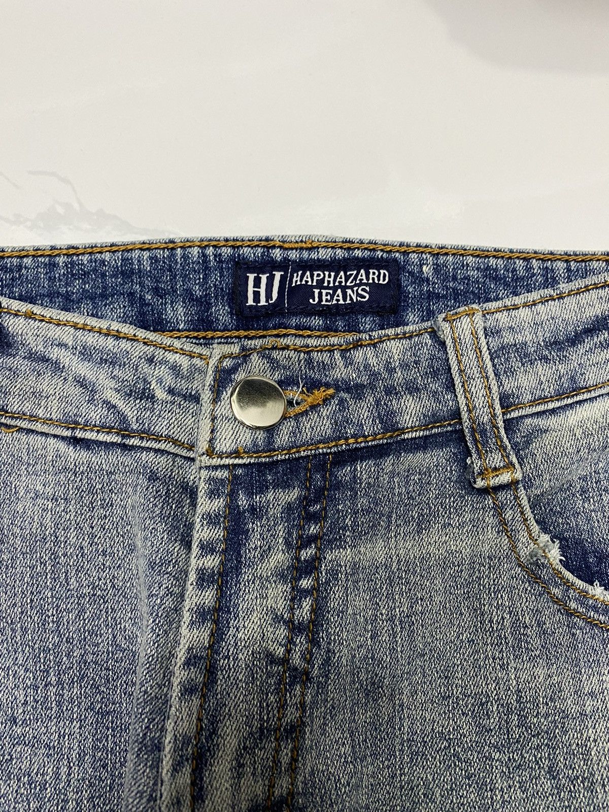 If Six Was Nine 🔥FLARE JEANS HAPHAZARD DISTRESSED DENIM BOOTCUT JEANS Size 26" / US 2 / IT 38 - 7 Thumbnail