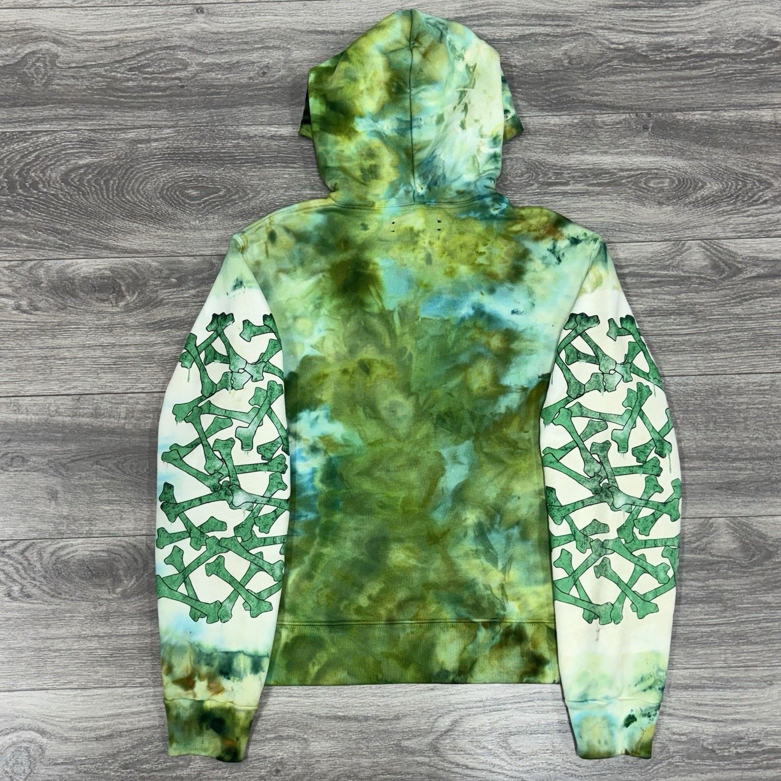 Amiri Amiri Tie Dye Bones Hoodie ' Green ' | GREAT CONDITION! Size US M / EU 48-50 / 2 - 8 Thumbnail
