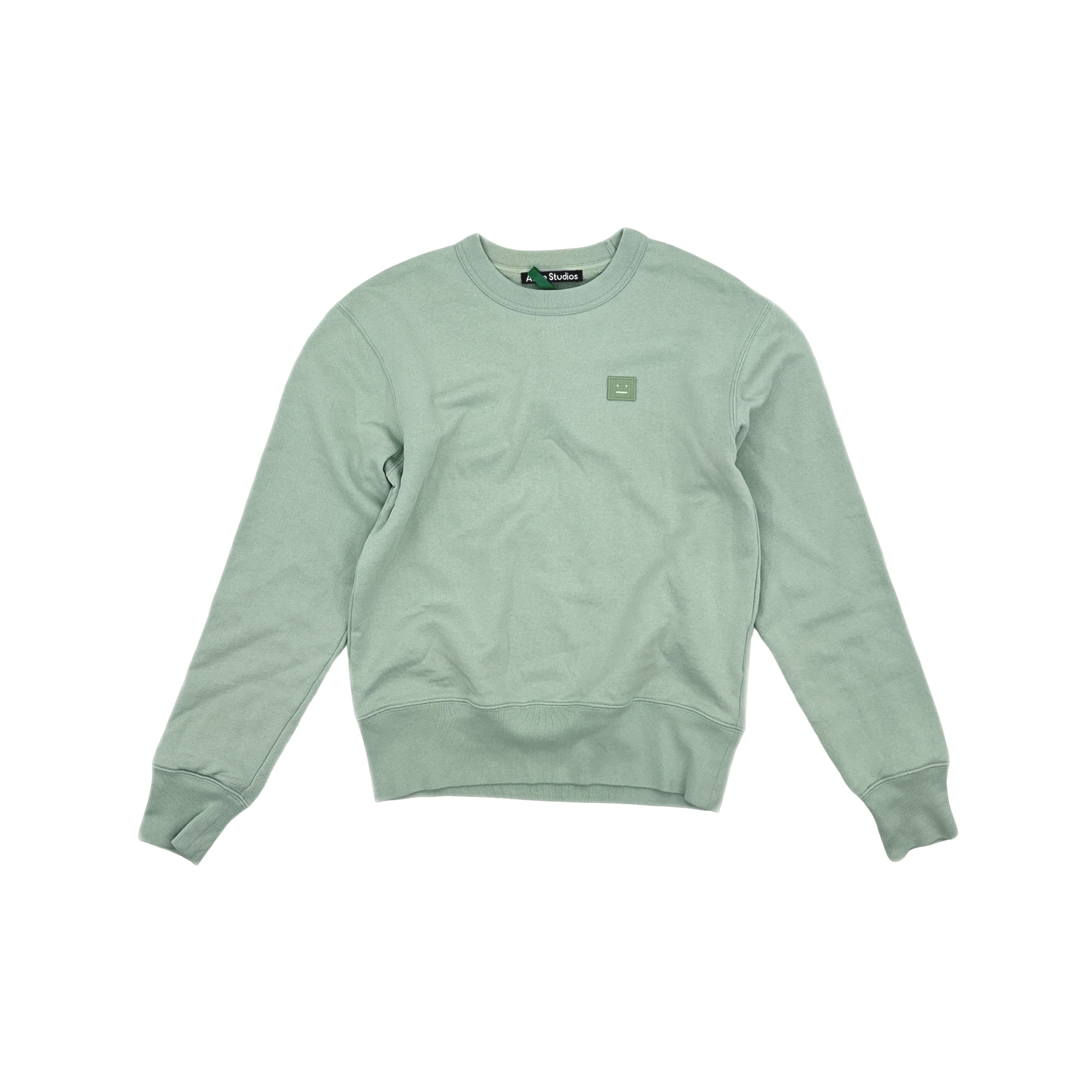 Acne Studios Acne Studios Face Patch Mint Sweatshirt XXS Size XXS / US 00 / IT 34 - 1 Thumbnail
