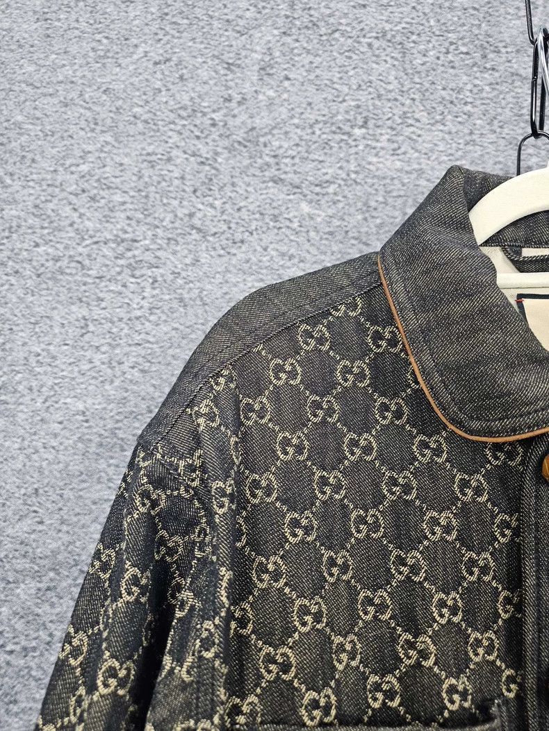Gucci Gucci Full Print Denim Jacket-2506 Size US XL / EU 56 / 4 - 3 Thumbnail