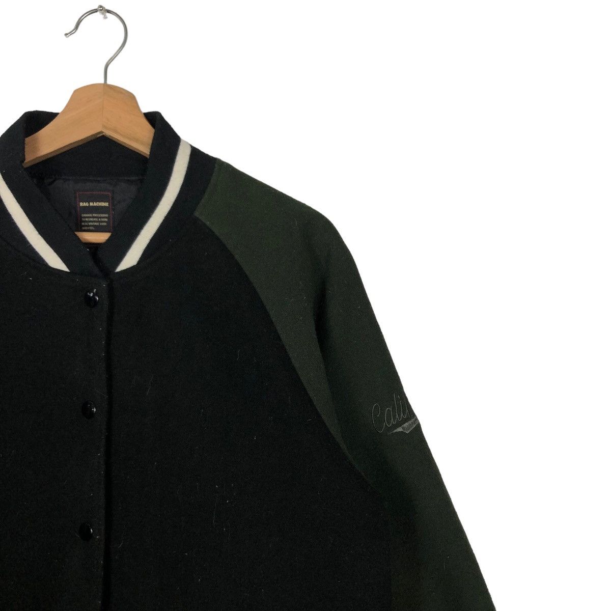 Japanese Brand 🔥90’s Vintage Varsity Jacket Rag Machine Big Logo Size US L / EU 52-54 / 3 - 6 Thumbnail
