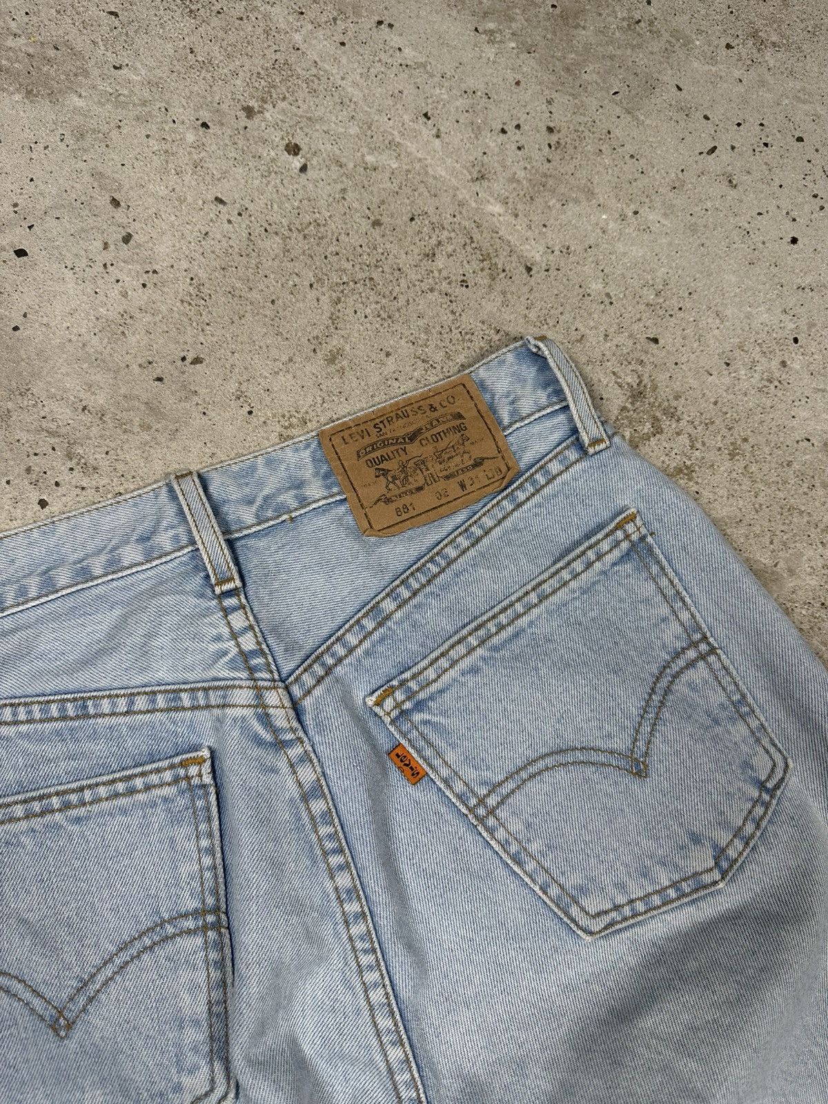 Levi's Vintage 1997 Levi’s 881 02 Baby Blue Orange Tab Denim Pants Size US 29 - 17 Thumbnail