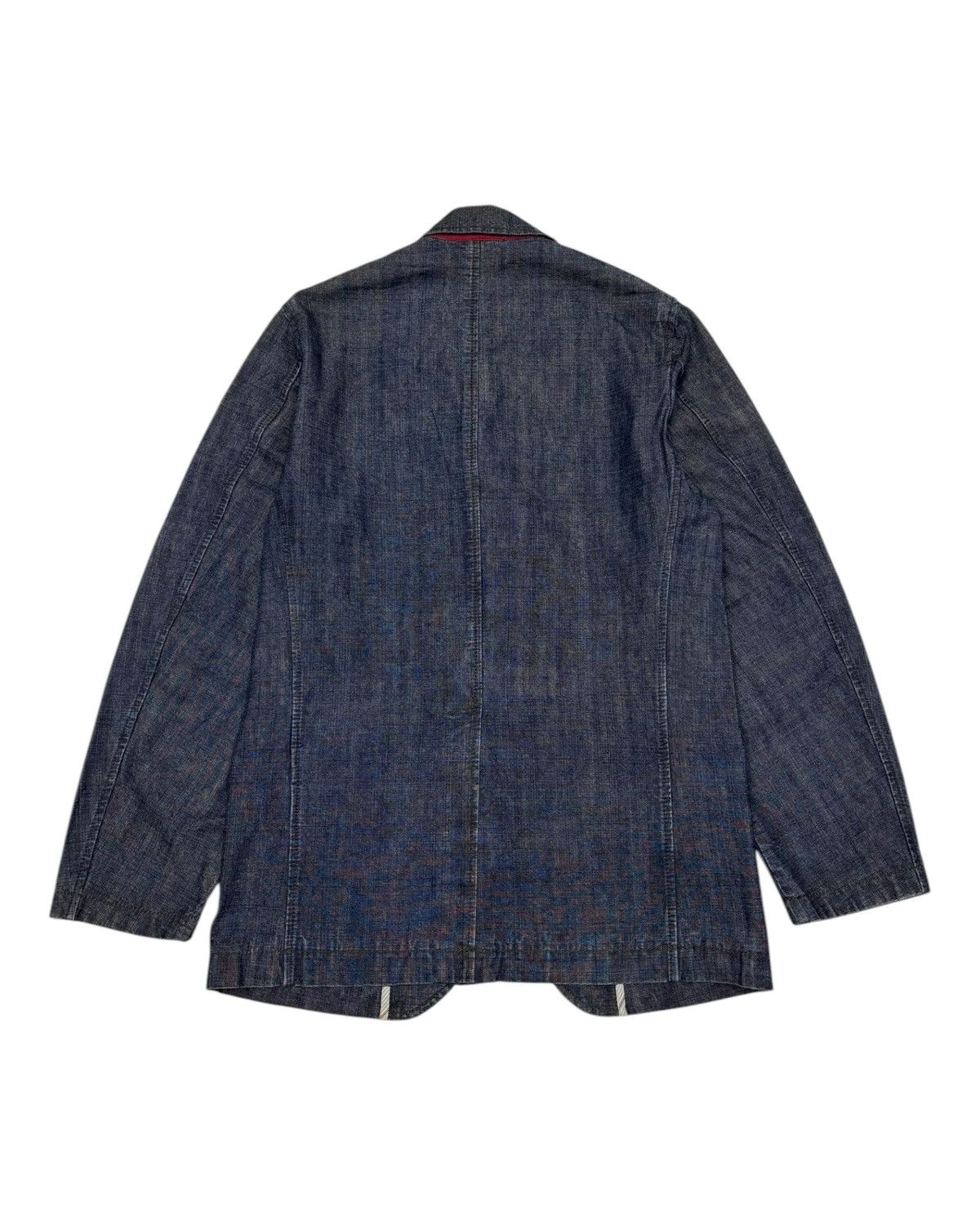 Issey Miyake 🔥RARE DENIM BLAZER JAPANESE UNIQLO KAPITAL ILSTLE DESIGN Size US M / EU 48-50 / 2 - 10 Thumbnail