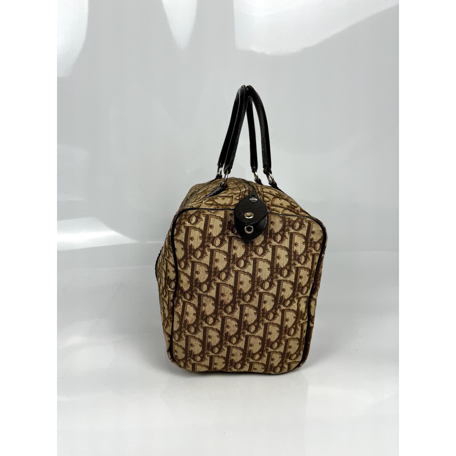 Dior Dior Brown Trotter Canvas Boston Duffle Bag Size ONE SIZE - 7 Thumbnail
