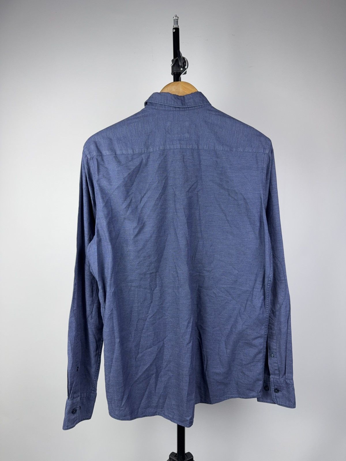 Bogner Luxury Bogner Blue Cotton Shirt Tessitura Monti Fabric 39 M Size US M / EU 48-50 / 2 - 11 Thumbnail