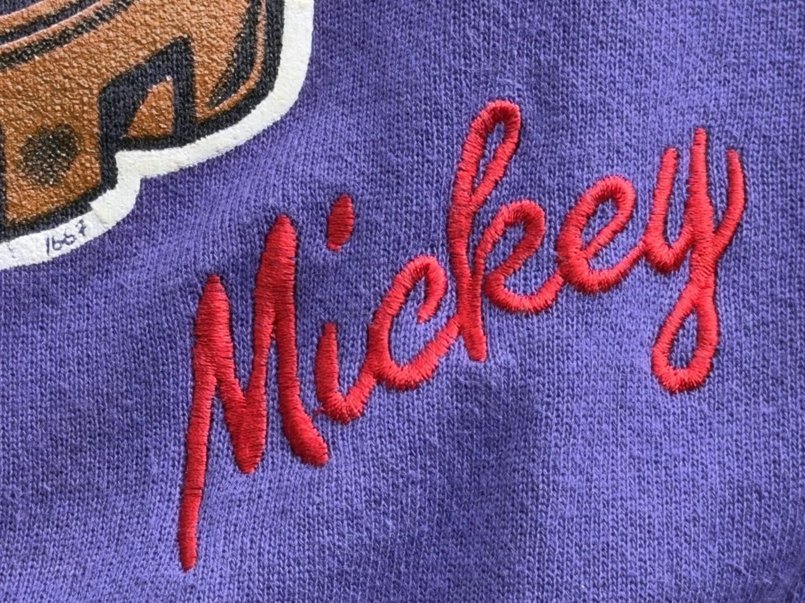 Disney 90s Mickey Mouse Disney Ski Snowboard Sweatshirt Purple OSFA Size US XL / EU 56 / 4 - 7 Thumbnail