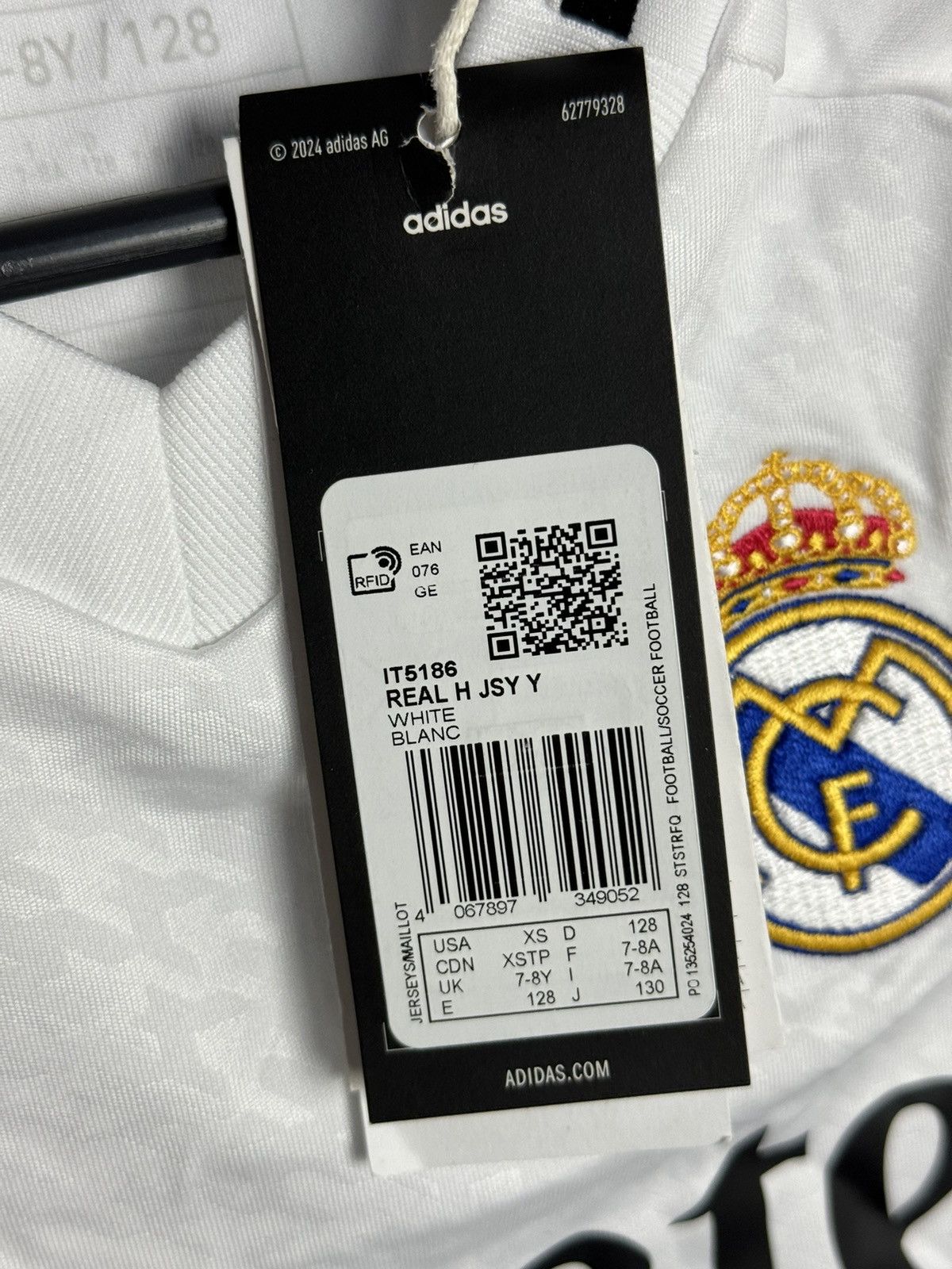 Adidas KIDS New New Real Madrid 24/25 Home Football Jersey T-Shirt Size US XS / EU 42 / 0 - 10 Thumbnail