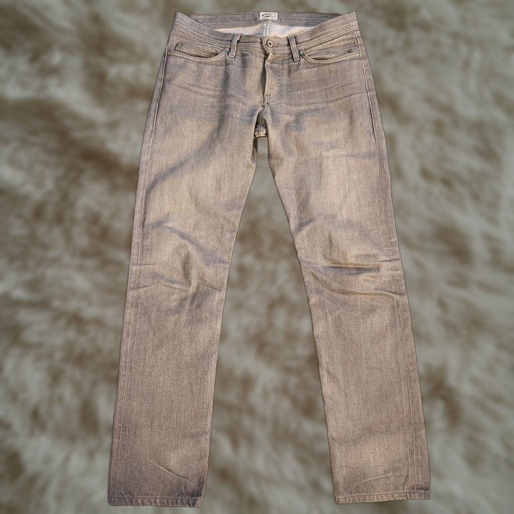 Vintage Naked & Famous Denim Weired Guy Selvedge Jeans Mens 33x34 Gray Denim Tapered Regular Waist 33 Inseam 32 In Size US 32 / EU 48 - 1 Thumbnail
