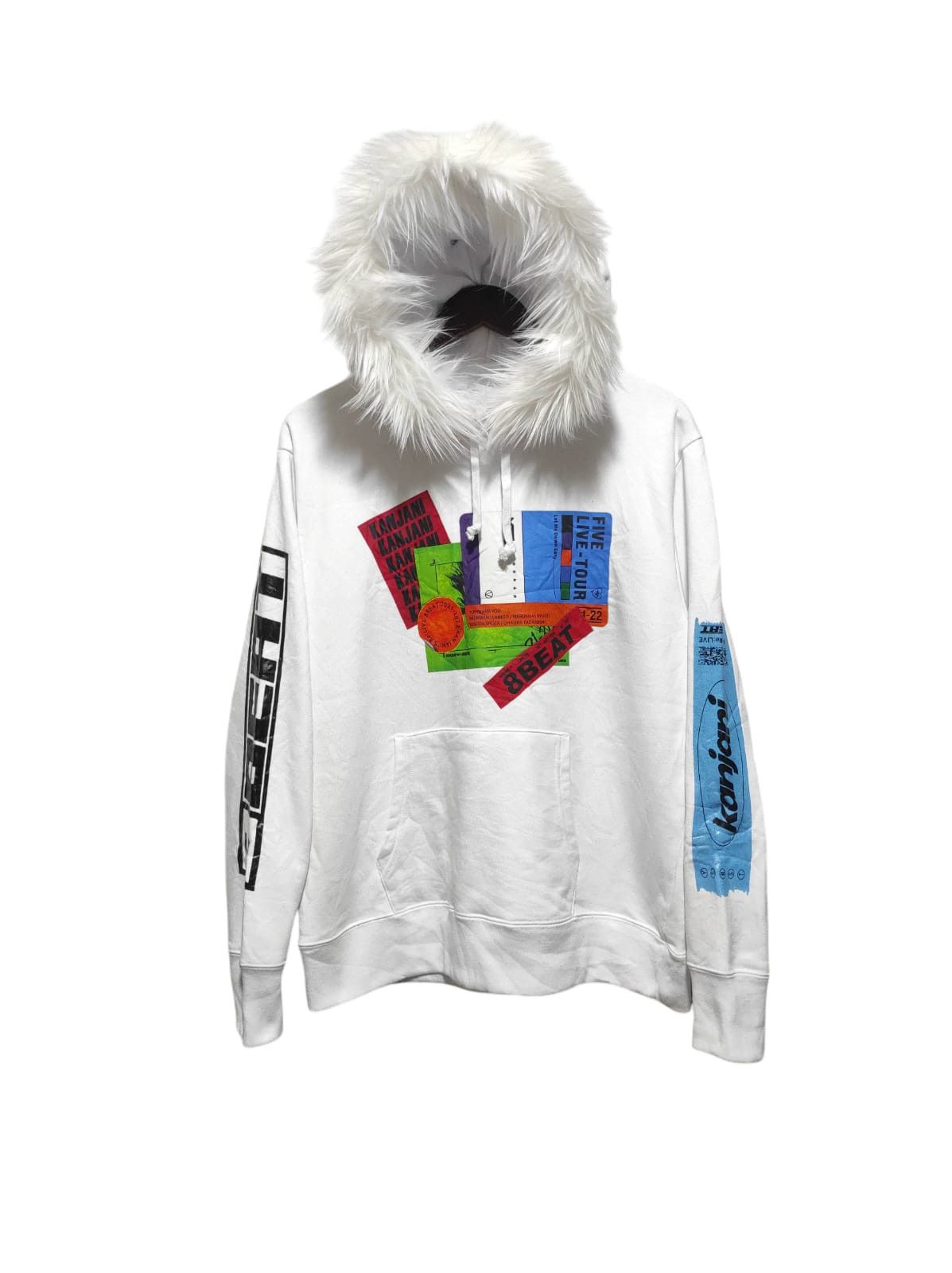 Band Tees Kanjani 8 Beat Tour Fur Hoodie IfSixWasNine LGB style white Size US M / EU 48-50 / 2 - 2 Thumbnail