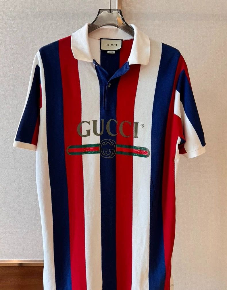 Gucci Gucci Striped Polo Shirt 2503-Nextarrow Size US M / EU 48-50 / 2 - 1 Thumbnail