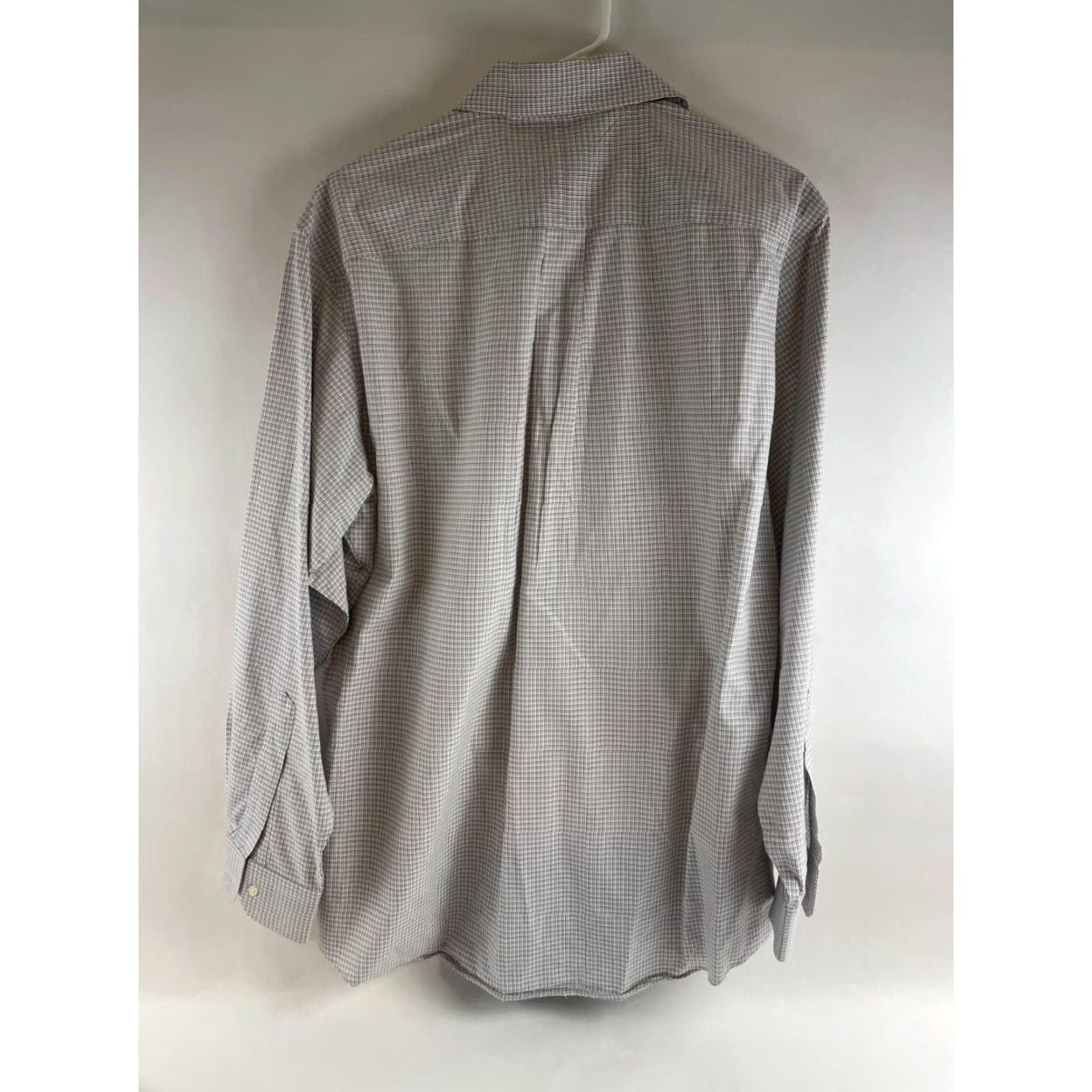 Jos. A. Bank VINTAGE Jos. A. Bank Shirt Men's 16.5-35 White Purple Green Check Button Up Long Sleeve Size US L / EU 52-54 / 3 - 2 Thumbnail