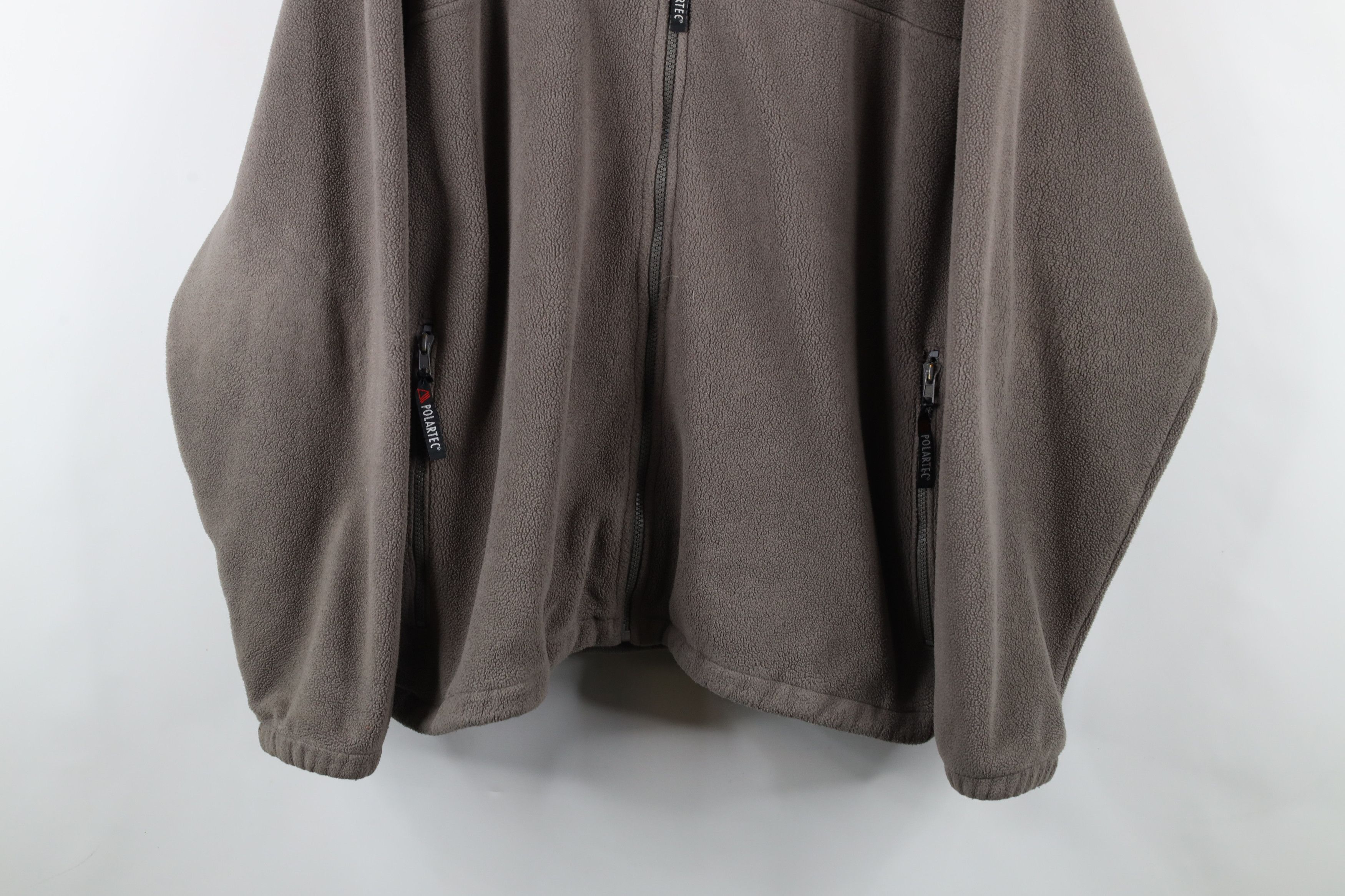 Cabelas × Vintage Vintage 90s Cabelas Polartec Fleece Full Zip Jacket Gray Size US XXL / EU 58 / 5 - 3 Thumbnail