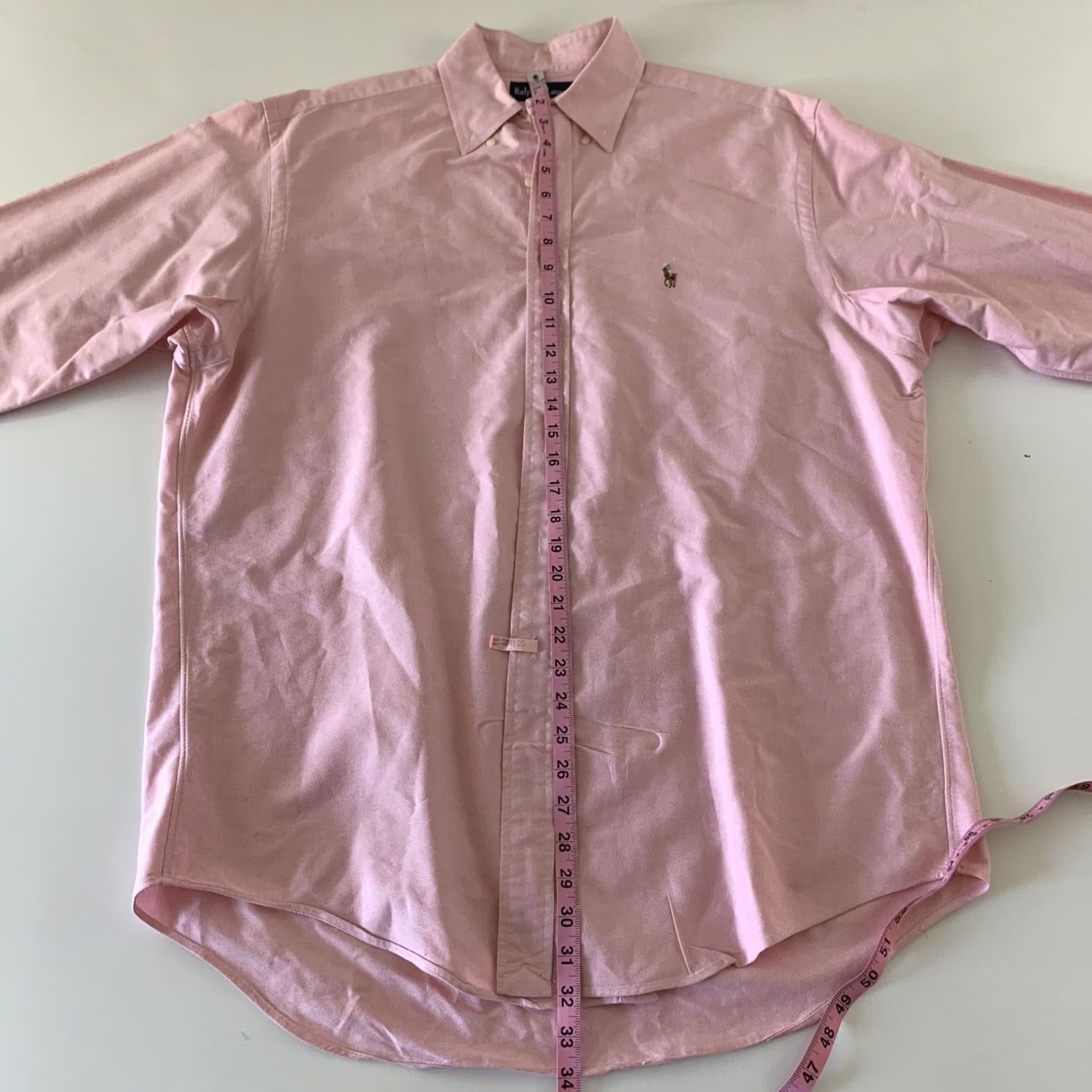 Polo Ralph Lauren Polo Ralph Lauren Shirt Long Sleeve Dress Shirt Mens Pink Yarmouth 16 33 Size US L / EU 52-54 / 3 - 6 Thumbnail