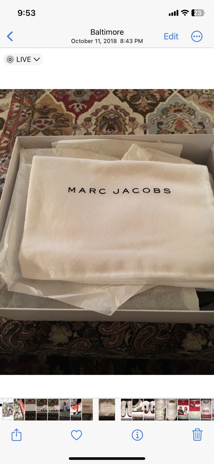 Marc Jacobs Marc Jacobs High Top Sneaker - DS size 12 Size US 12 / EU 45 - 6 Thumbnail