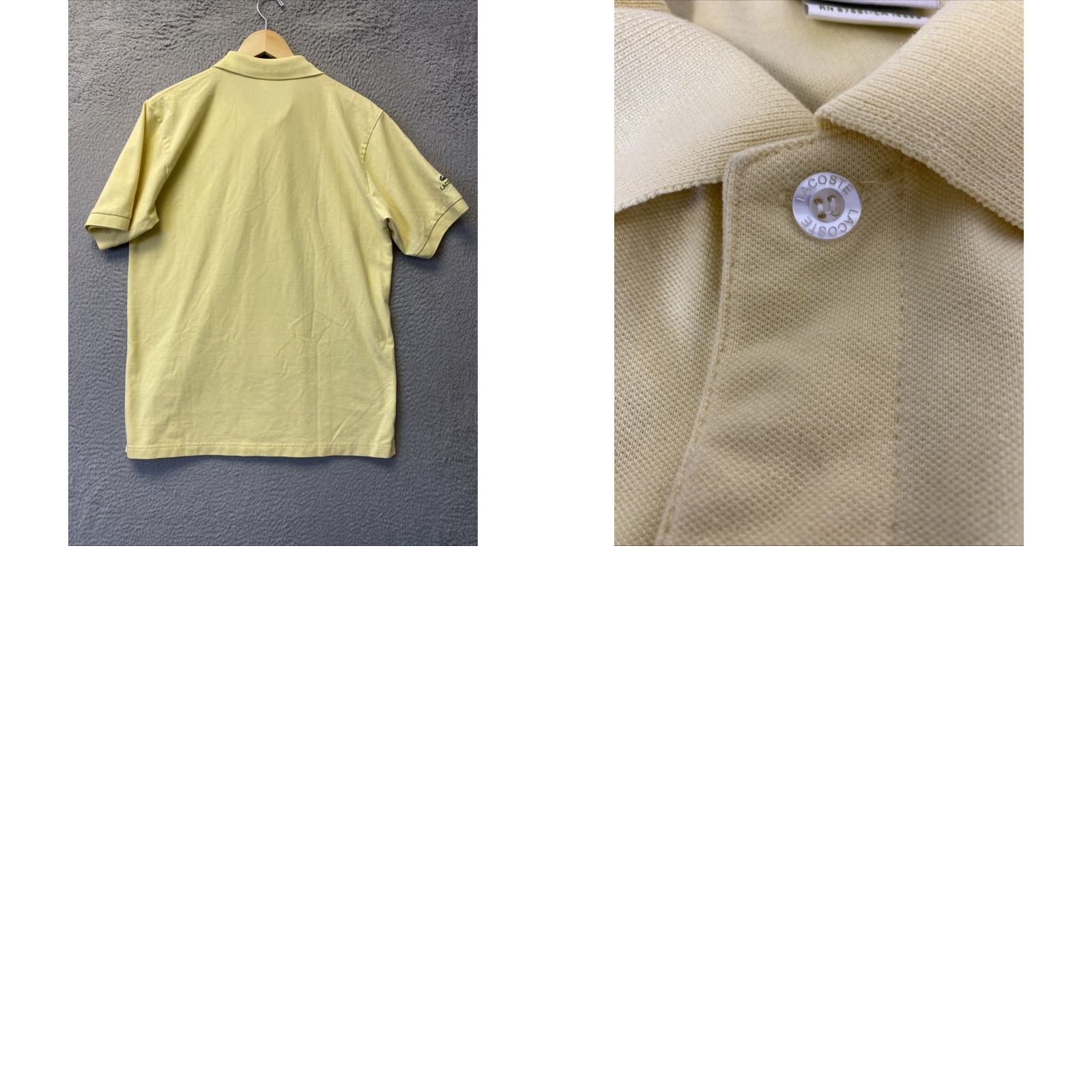 Lacoste Vintage Lacoste Men Polo Shirt XXL Yellow Cotton Short Sleeve Casual Logo Spring Summer Fall Size US XXL / EU 58 / 5 - 8 Thumbnail