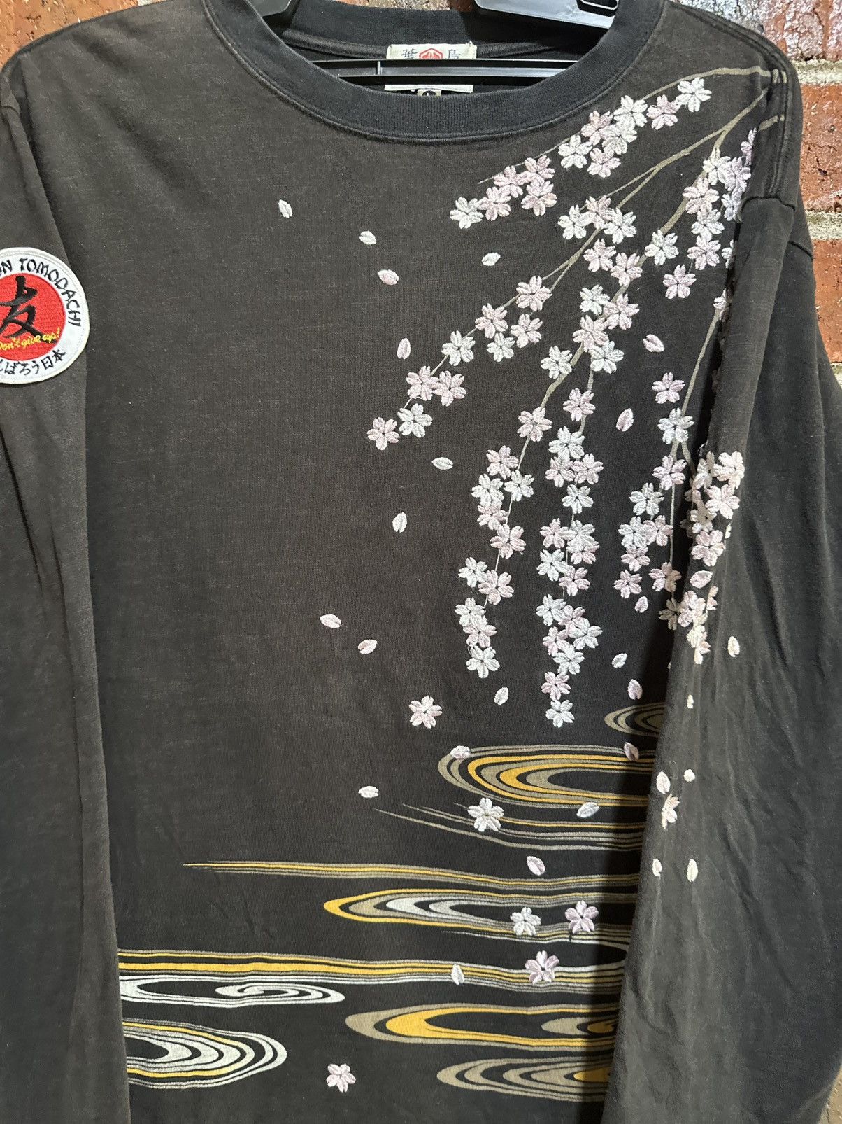 Japanese Brand Vintage Sukajan Japan Embroidery Long Sleeve Tee Size US L / EU 52-54 / 3 - 5 Thumbnail