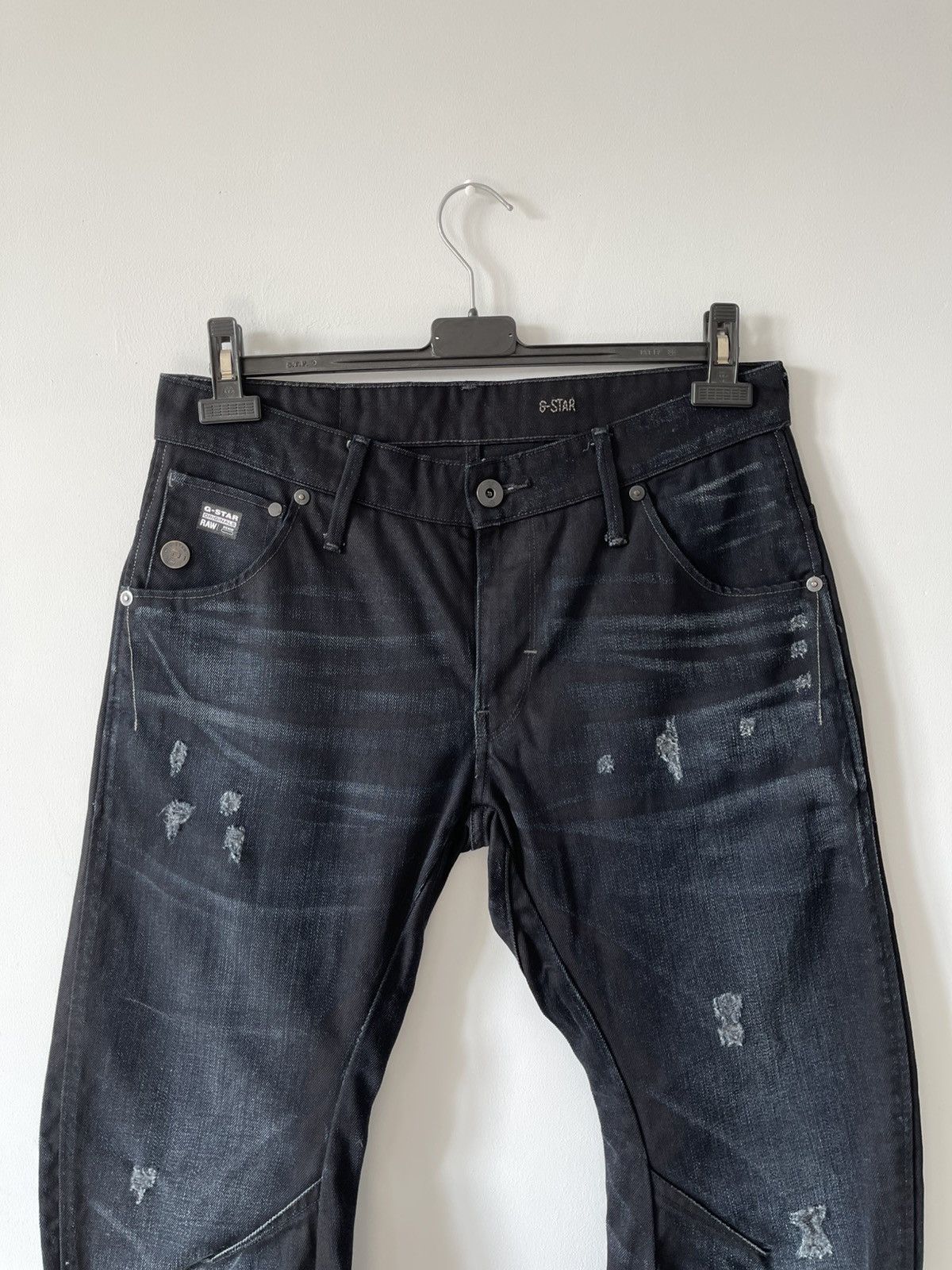G-Star G-Star Raw Arc 3D Slim Faded Whiskers Stretch Denim Jeans Size US 32 / EU 48 - 2 Thumbnail