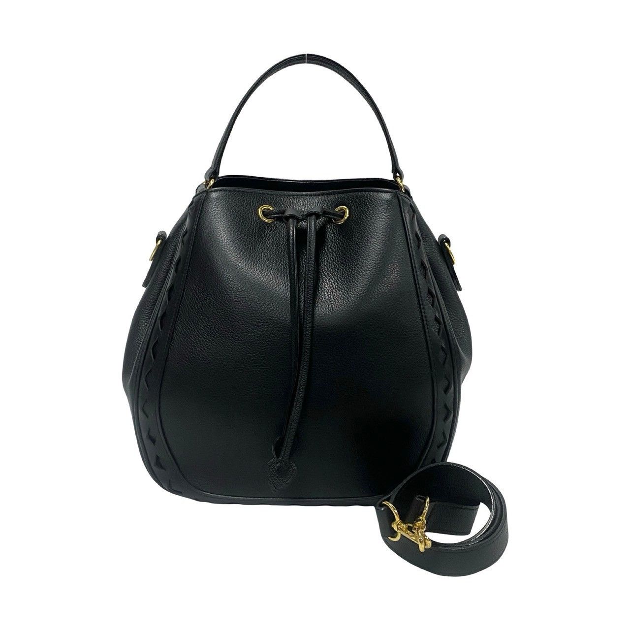 Yves Saint Laurent Yves Saint Laurent Diamond Cut Drawstring Bag Leather Crossbody Bag in Excellent Condition Size ONE SIZE - 1 Thumbnail