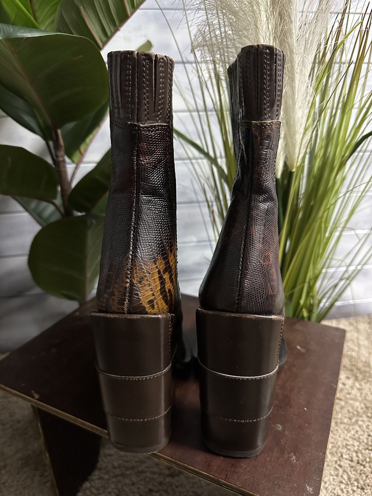 Japanese Brand × Leather Rare Boots Real Leather Snake U Made In Portugal Avant-Garde Size US 8 / IT 38 - 5 Thumbnail