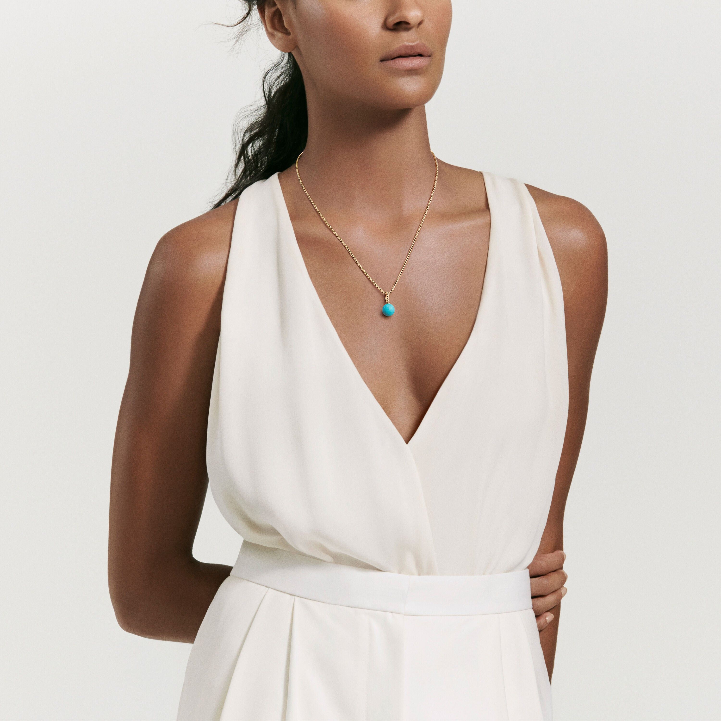 David Yurman o1s1wg111025 D12835 Pendant Chrysoprase In 18K in Golden Size ONE SIZE - 2 Thumbnail